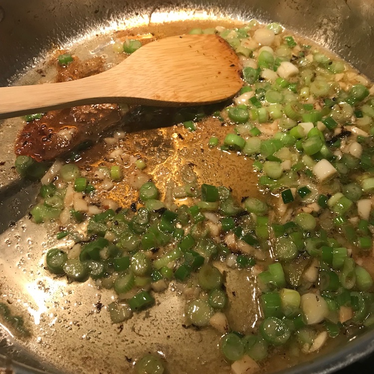 butter and scallions and garlic, oh my!