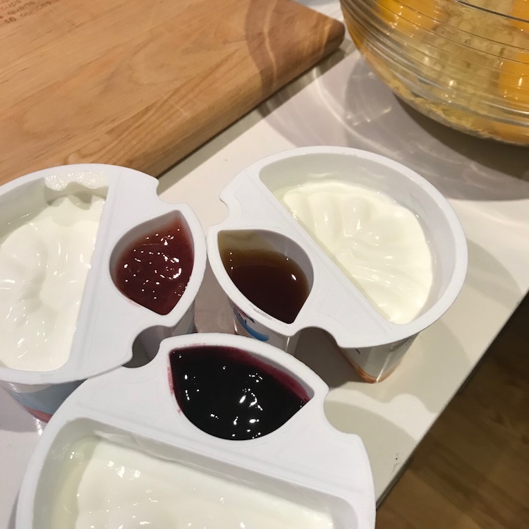 three yummy yogurts, reporting for duty!