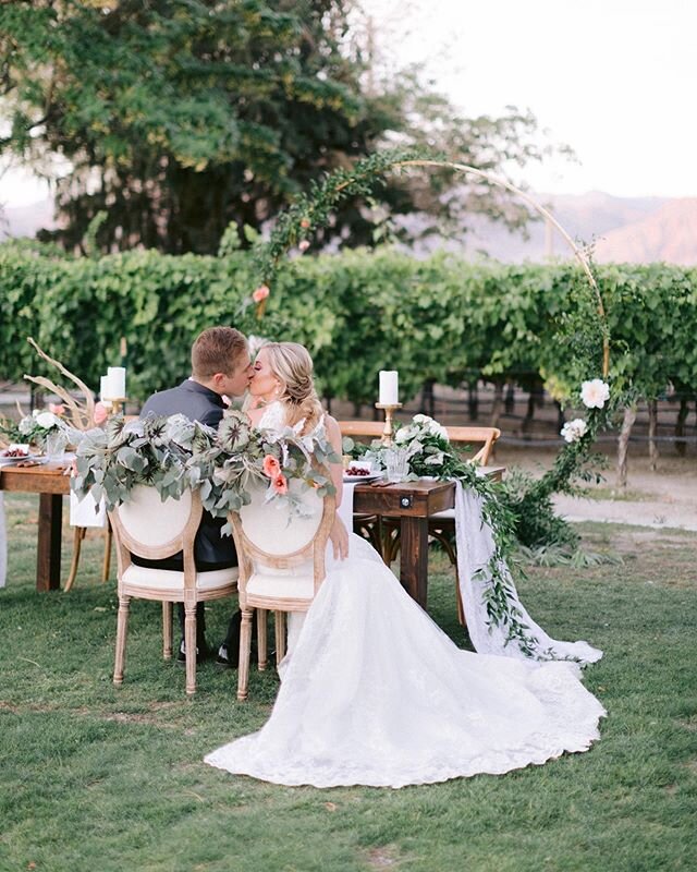 Stealing moments together on your big day is a must! 
Planning &amp; Design @symphonywed 
Photography @susieandwill 
Videography @izzopro
Venue @pahrumpvalleywinery 
Floral @floracouture 
Cake @lasvegascustomcakes
Rentals @bloomingbellesrentals
Hair 