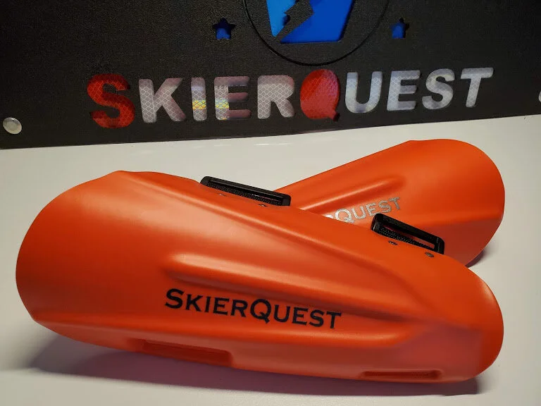 SkierQuest New Large Forearm Guards - Red 12"