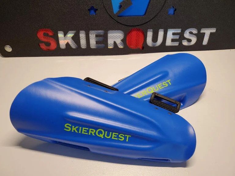 SkierQuest New Medium Forearm Guards - Blue 10 1/2"