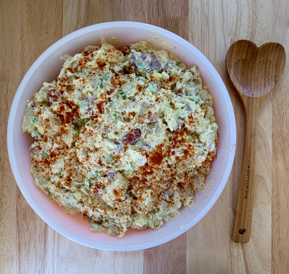 Potato Salad With Duck Bacon And Avocado Oil Burnt Toast Food Blog