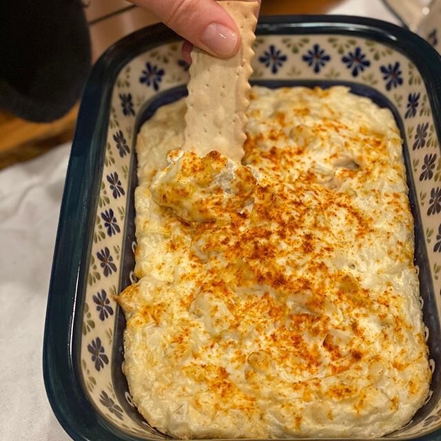 Delicious and gooey without the dairy. We were pretty excited to figure out how to make a hot artichoke dip. 
Hot Artichoke Dip - Dairy Free. #linkinbio
