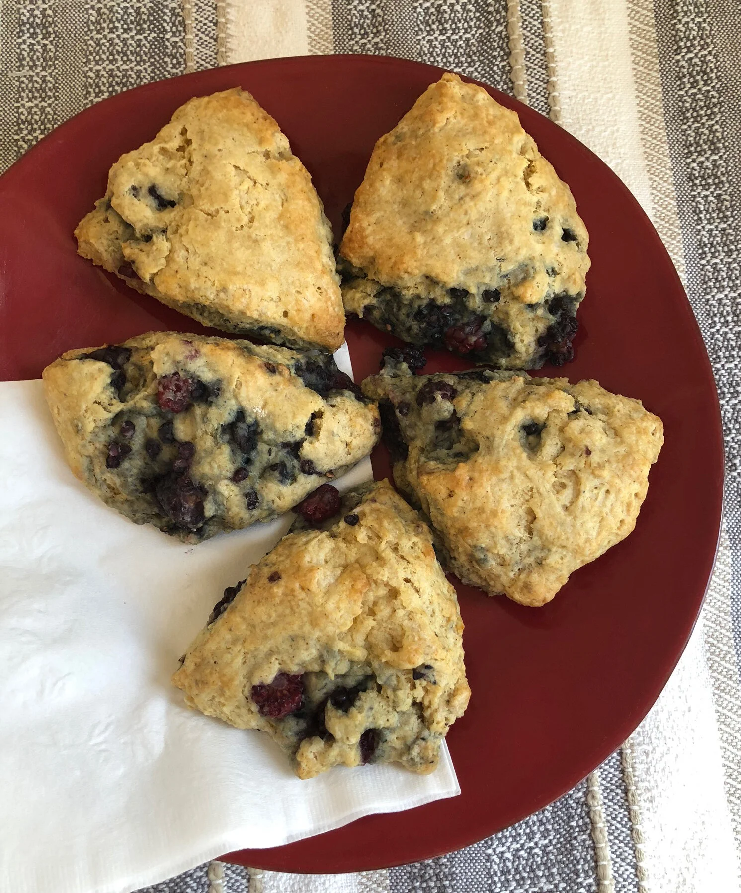 Blackberry and Clove Scones - Dairy Free, Vegan