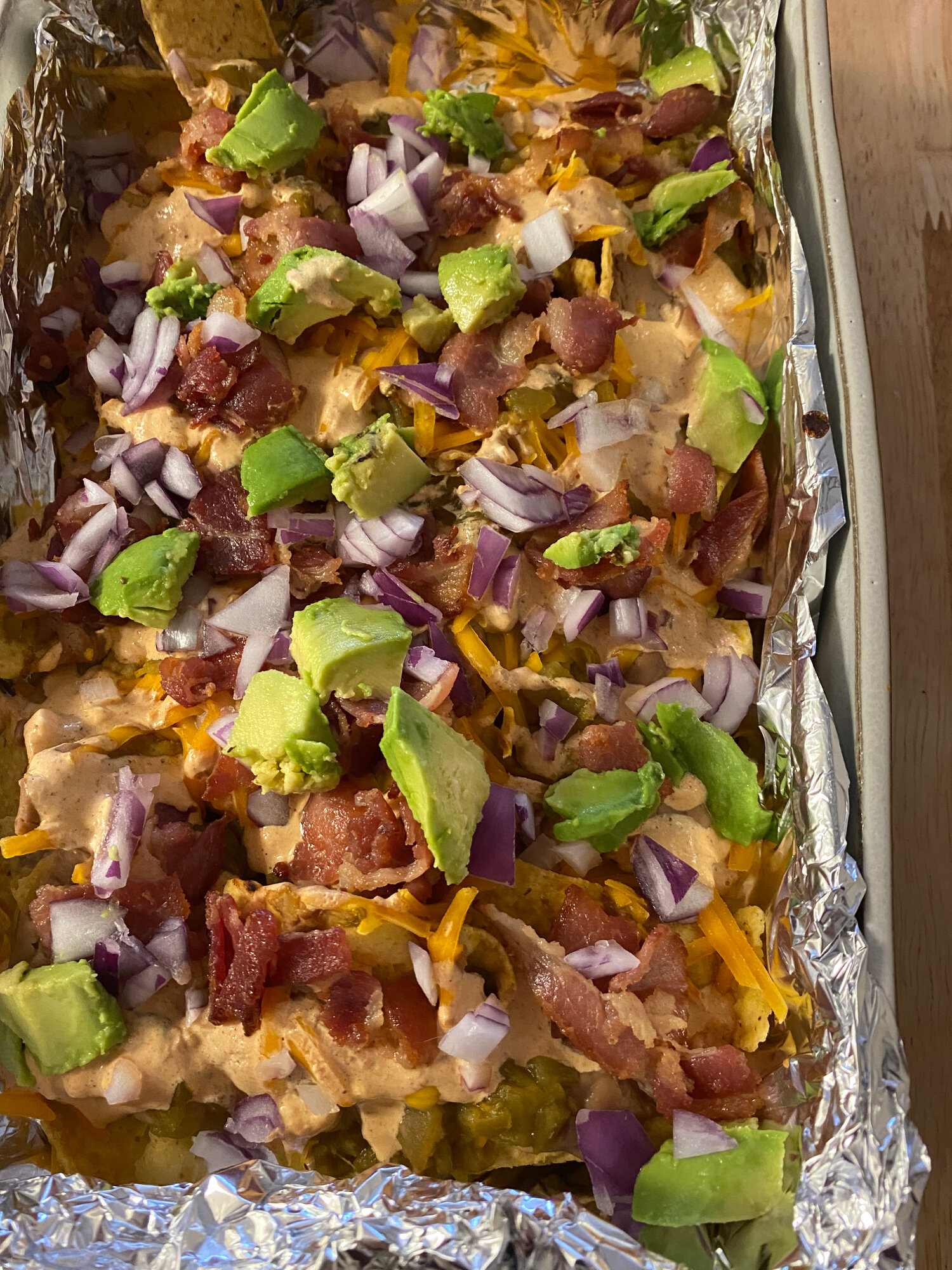 Loaded Skillet Nachos - Diary of A Recipe Collector