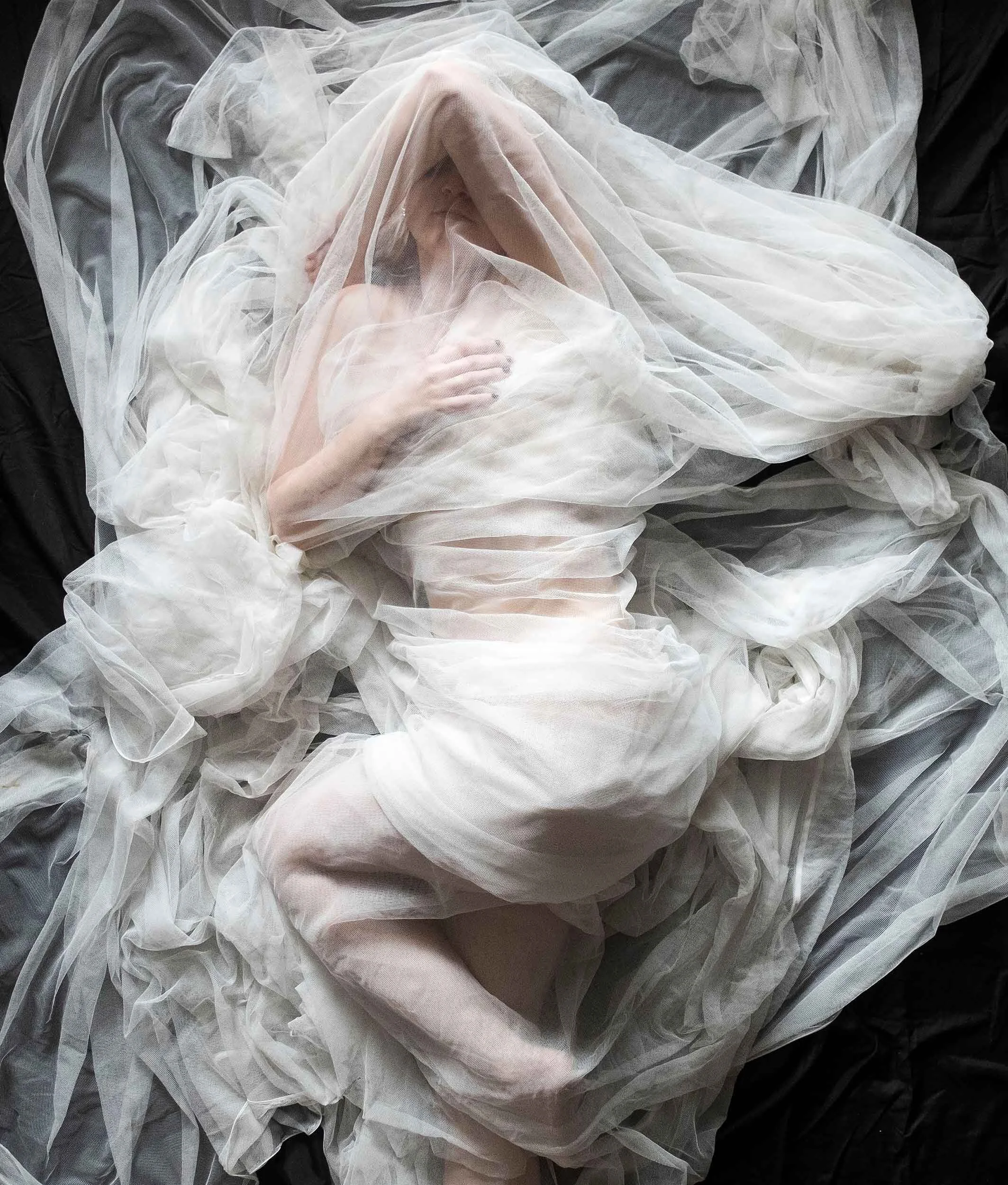  I feel like I'm being smothered. Isolation self-portrait, April 3, 2020. Laura Pedersen Photo 