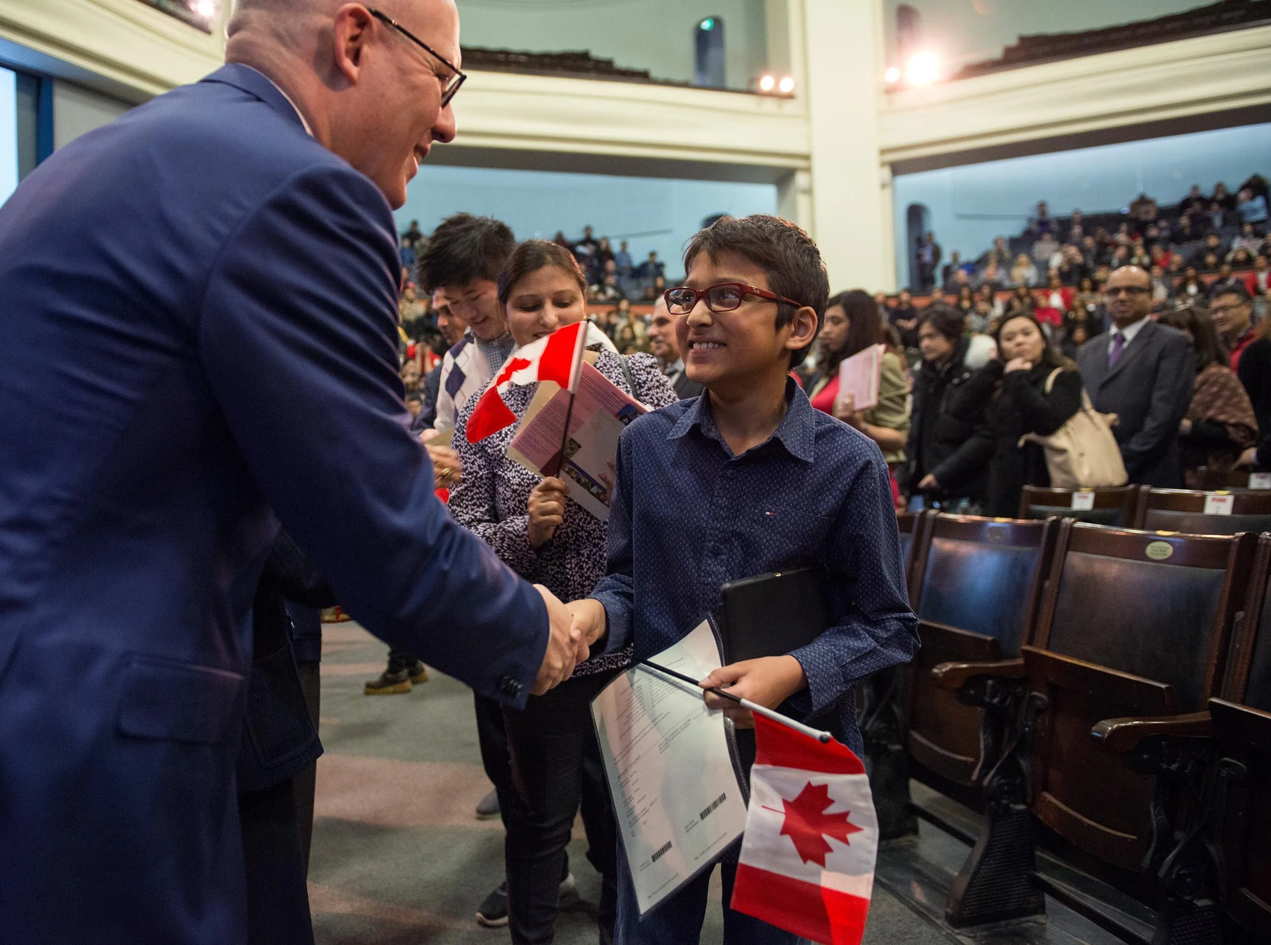  The University of Toronto's Canada 150 Canadian Citizenship Ceremony held at Convocation Hall in Toronto, Ontario, Canada. Laura Pedersen Photo 