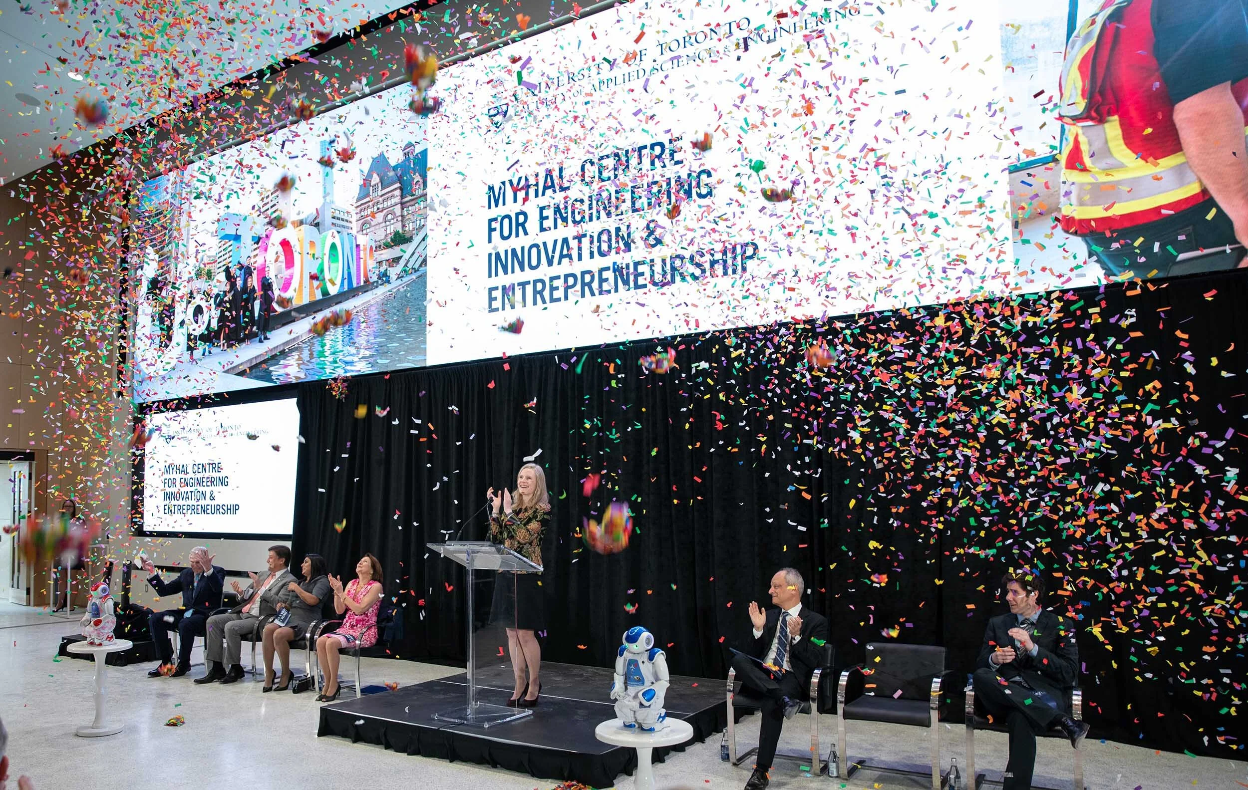  The official opening of the Myhal Centre for Engineering Innovation & Entrepreneurship at the University of Toronto in Toronto, Ontario on April 27, 2018.Photo by Laura Pedersen/Engineering Strategic Communications 