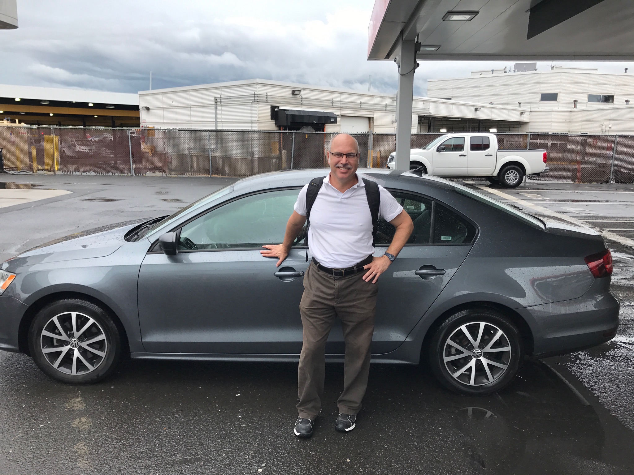 Our trusty rental car