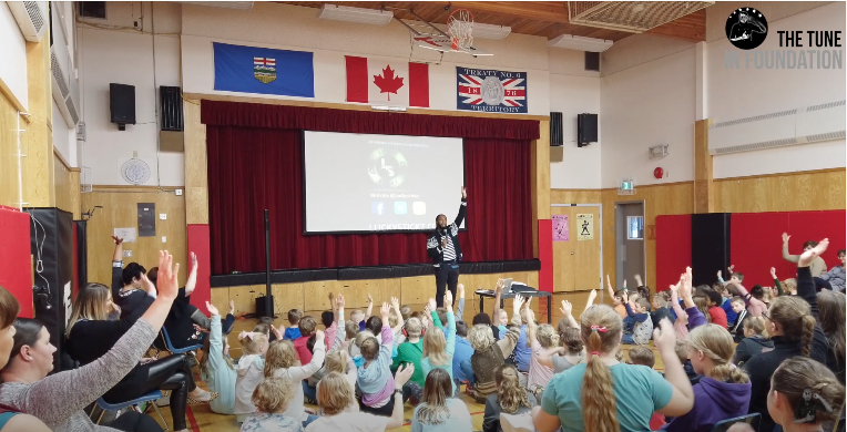 Anti-Bullying Assembly at Gwynne School, Alberta