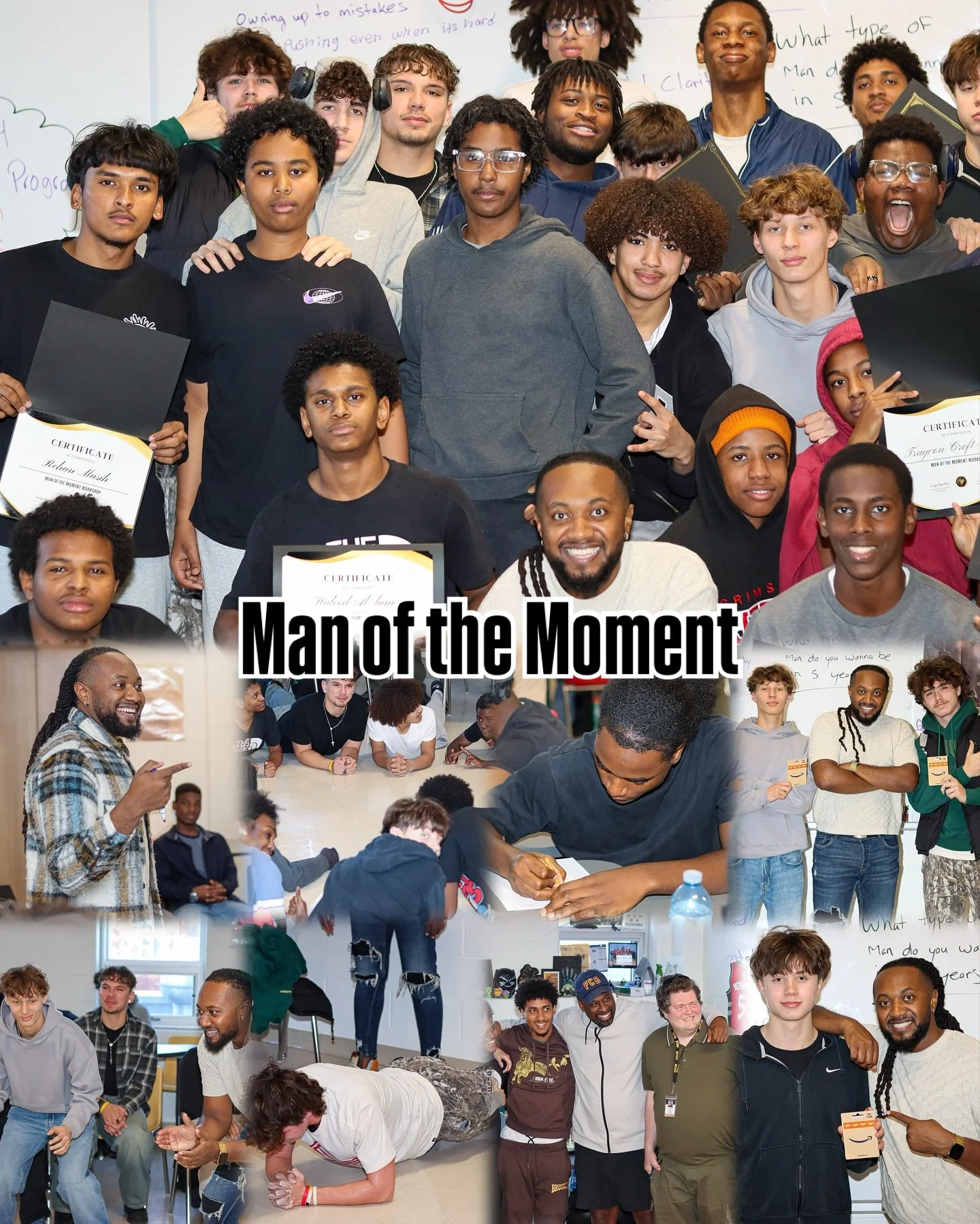 Happy International Men&rsquo;s Day! Man of the Moment at Bernie Custis.

Over 40 young men chose to show up, lean in, and do the work today. On International Men&rsquo;s Day, we weren&rsquo;t just talking about manhood in theory, we were unpacking l