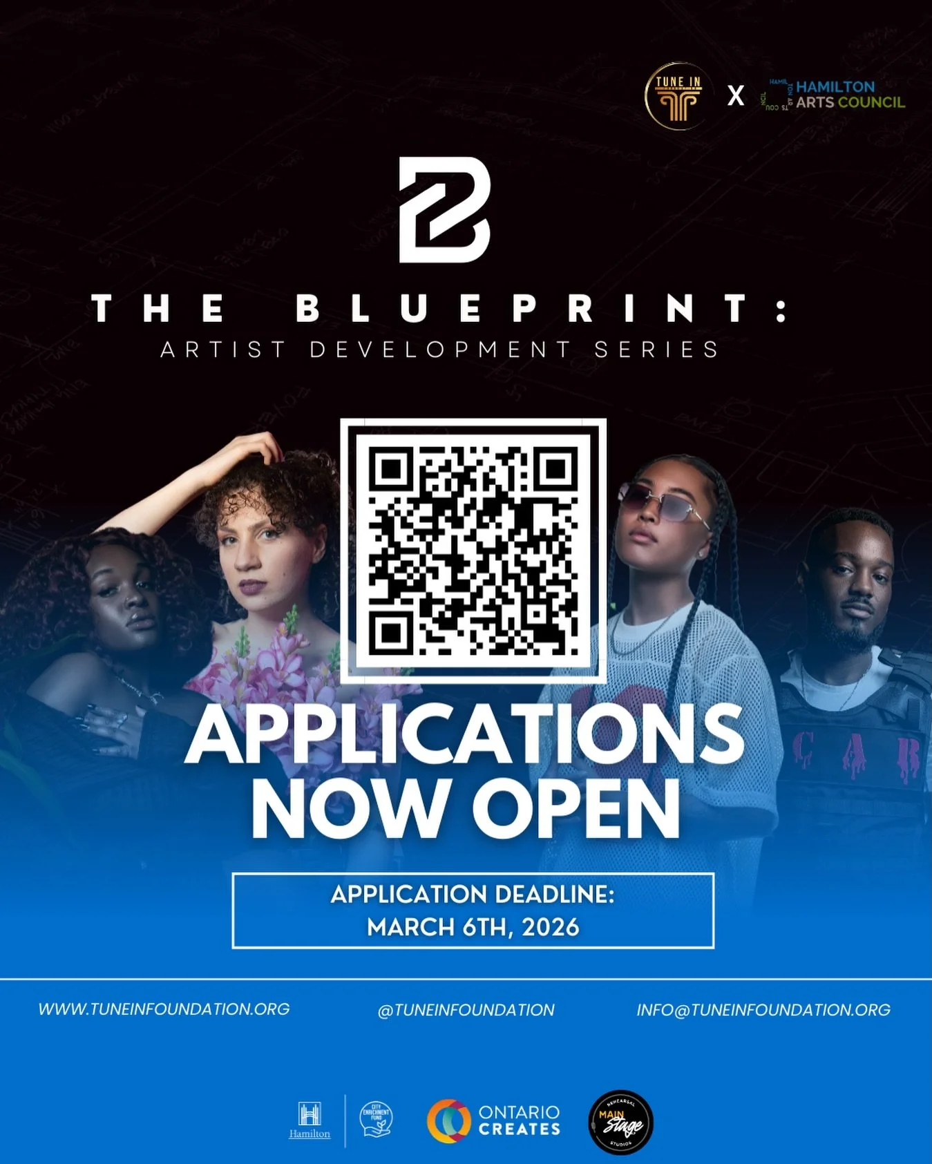 Applications are still open for The Blueprint: Artist Development Series.

If you&rsquo;re an emerging or mid-career artist ready to sharpen your craft, build your brand, and level up your performance and industry strategy, this is your sign.

Click 