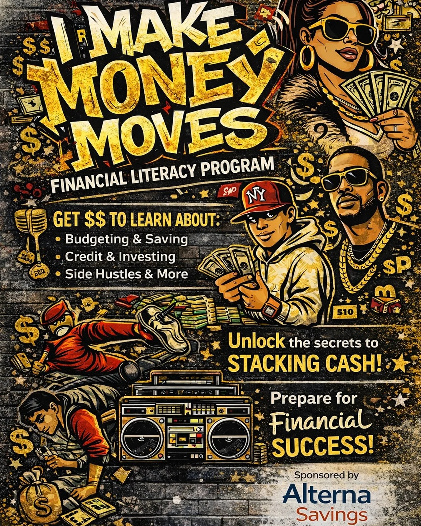 💰 I MAKE MONEY MOVES 💰
Financial literacy, but make it real.

We&rsquo;re officially launching I Make Money Moves this week! For the next 5 months we&rsquo;ll be delivering a hands-on financial literacy program designed to equip youth with the tool