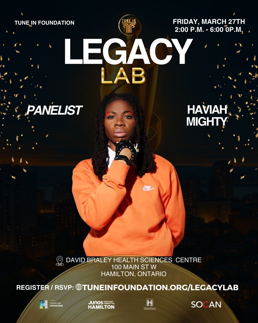 What does it really take to build a lasting career in music?

We&rsquo;re excited to welcome Haviah Mighty as a panelist at Legacy Lab.

A Polaris Prize winner and JUNO Award&ndash;winning artist, Haviah has become one of Canada&rsquo;s most influent