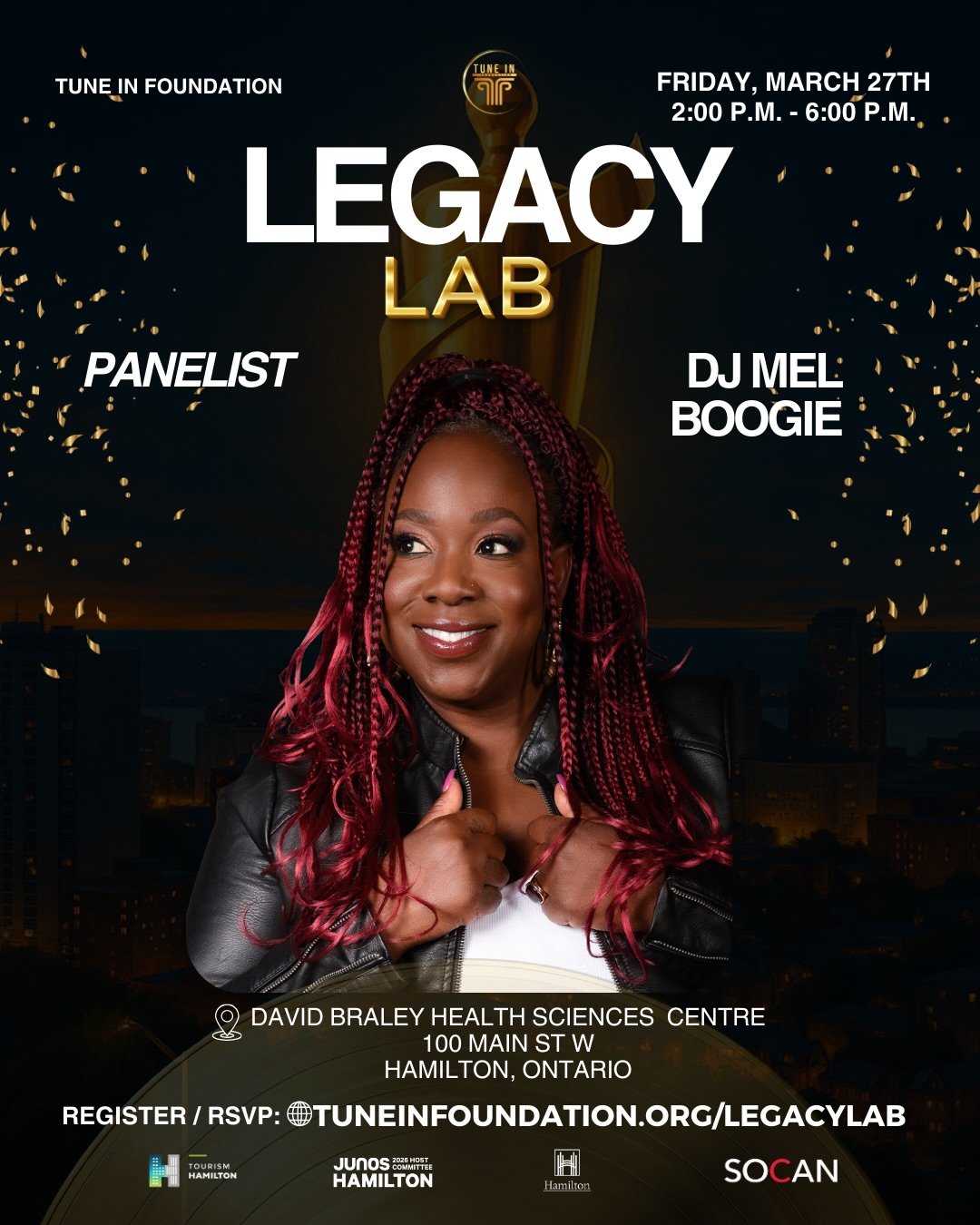 We&rsquo;re excited to welcome DJ Mel Boogie to the Legacy Lab panel.

With over 30 years in the music industry, Mel Boogie has been a pioneering force in Canadian hip-hop culture, from college radio to becoming a resident DJ on VIBE 105 FM and the l