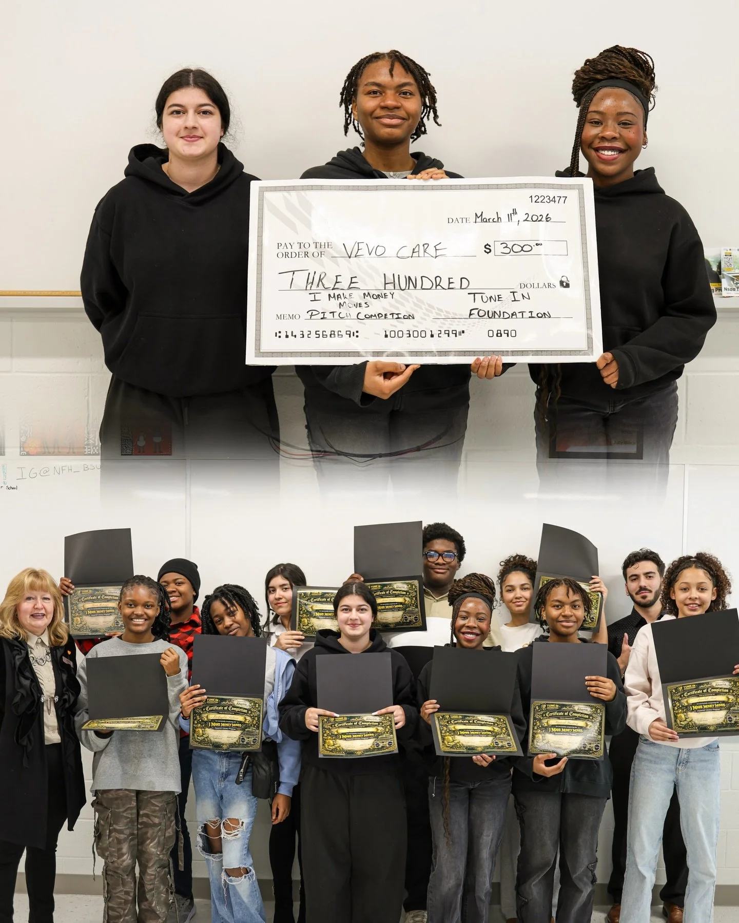 Our first I Make Money Moves cohort just wrapped up their 6-week financial literacy journey, learning about budgeting, saving, investing, income &amp; taxes, and entrepreneurship.

Today they put those lessons into action.

Each participant walked aw