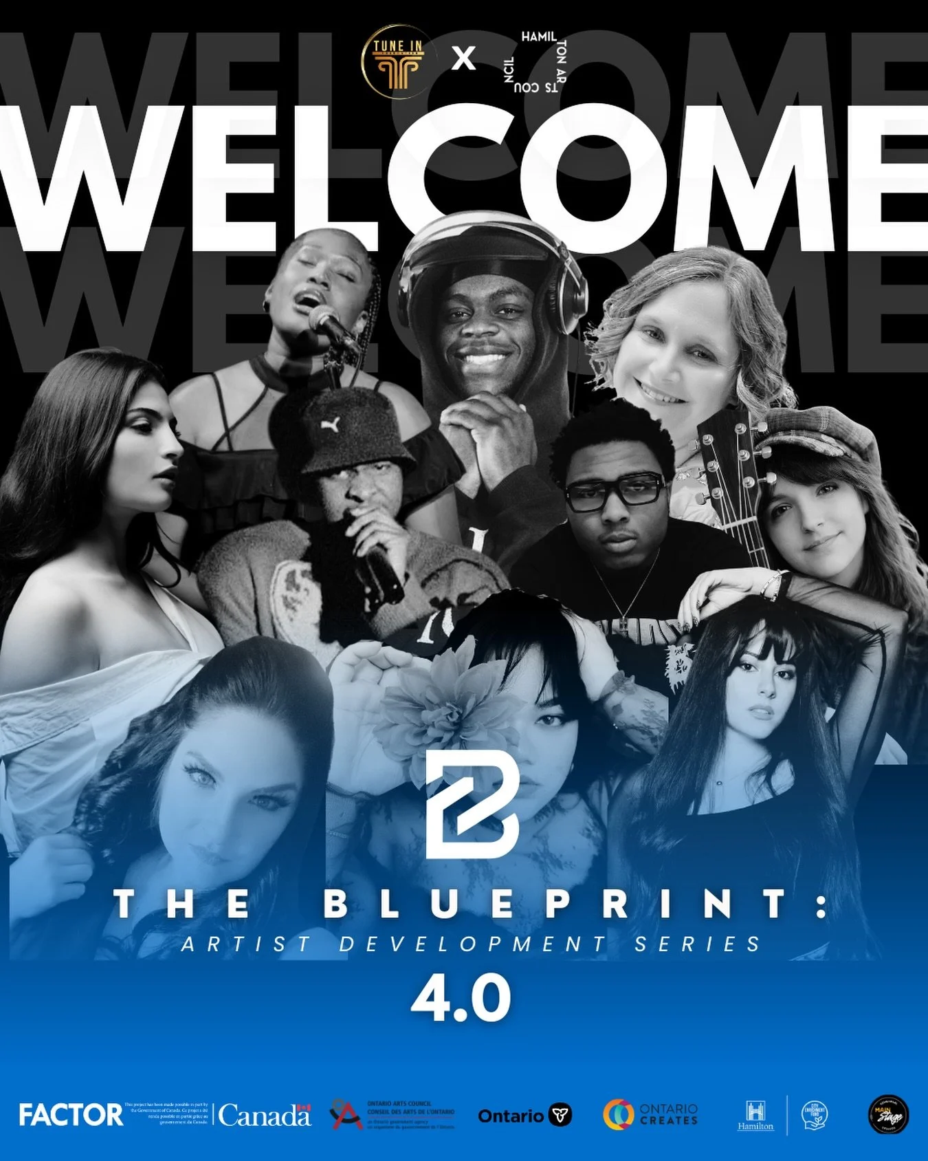 WELCOME TO THE BLUEPRINT FAMILY!

The Blueprint: Artist Development Series 4.0 is officially here.

We&rsquo;re excited to introduce a new cohort of serious talent ready to level up, refine their craft, and step into their next chapter as artists.

T