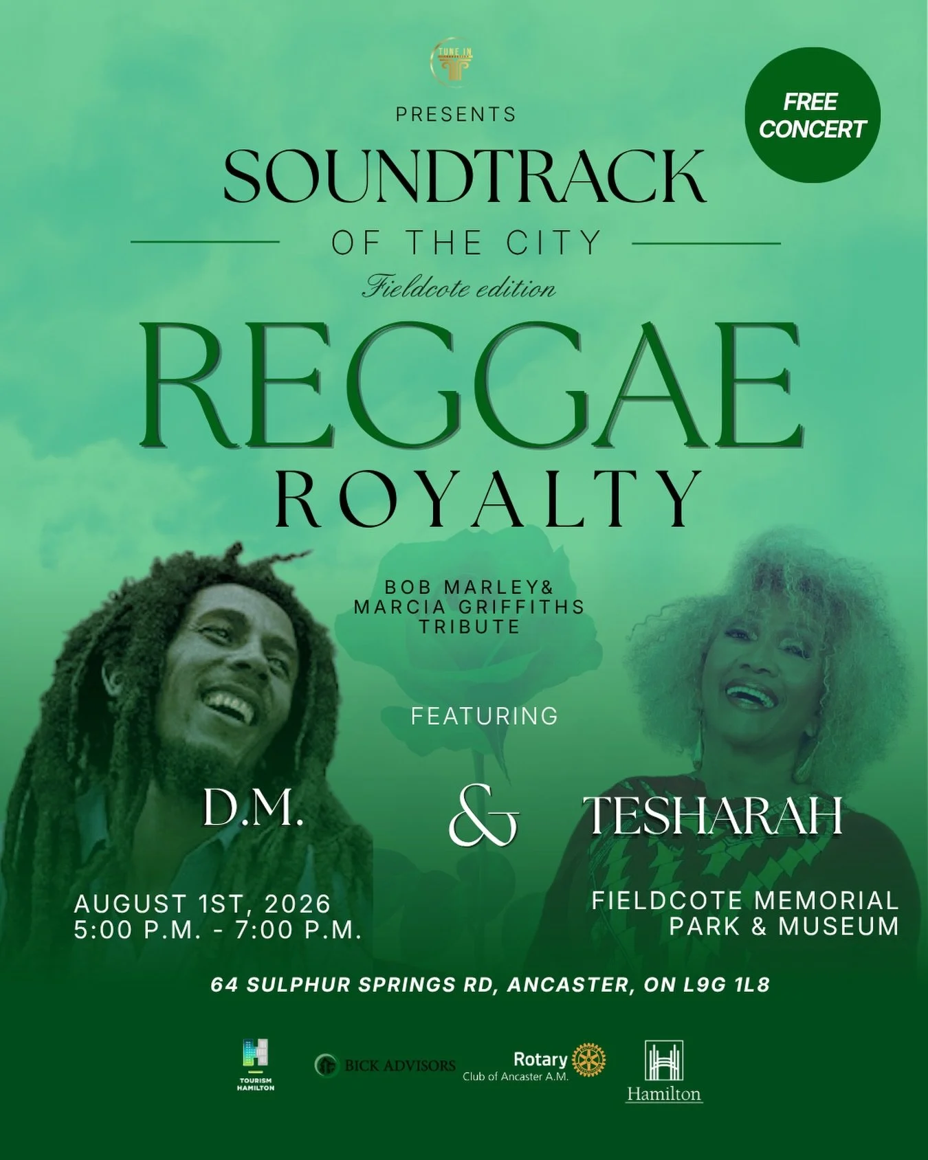 We&rsquo;re closing out Soundtrack of the City with Reggae Royalty! 🇯🇲🎶

This Saturday, August 1, Emancipation Day, join us at Fieldcote Memorial Park for a powerful celebration of freedom, resilience, joy and Black cultural legacy through the tim