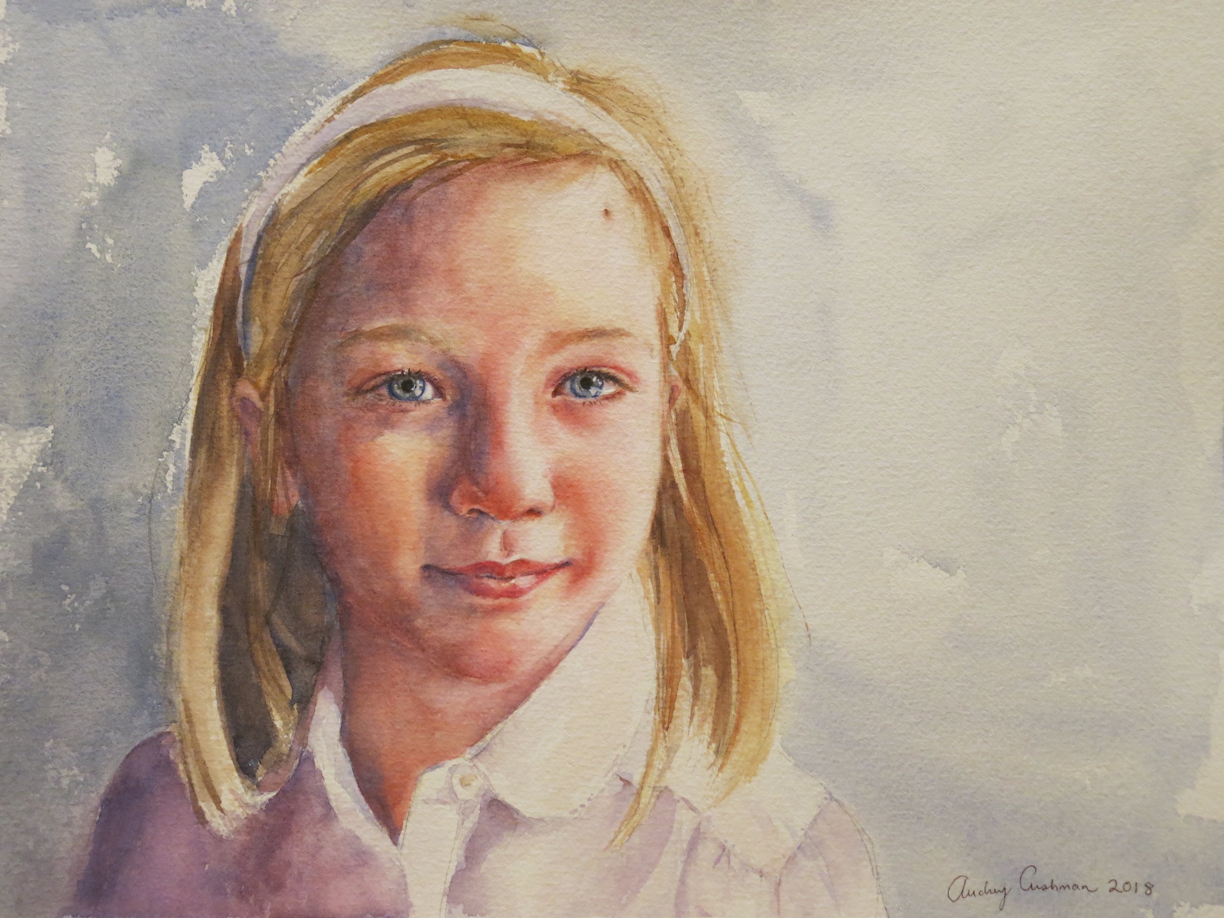   Anna Reese   Watercolor on paper, 16 x 12"  SOLD 
