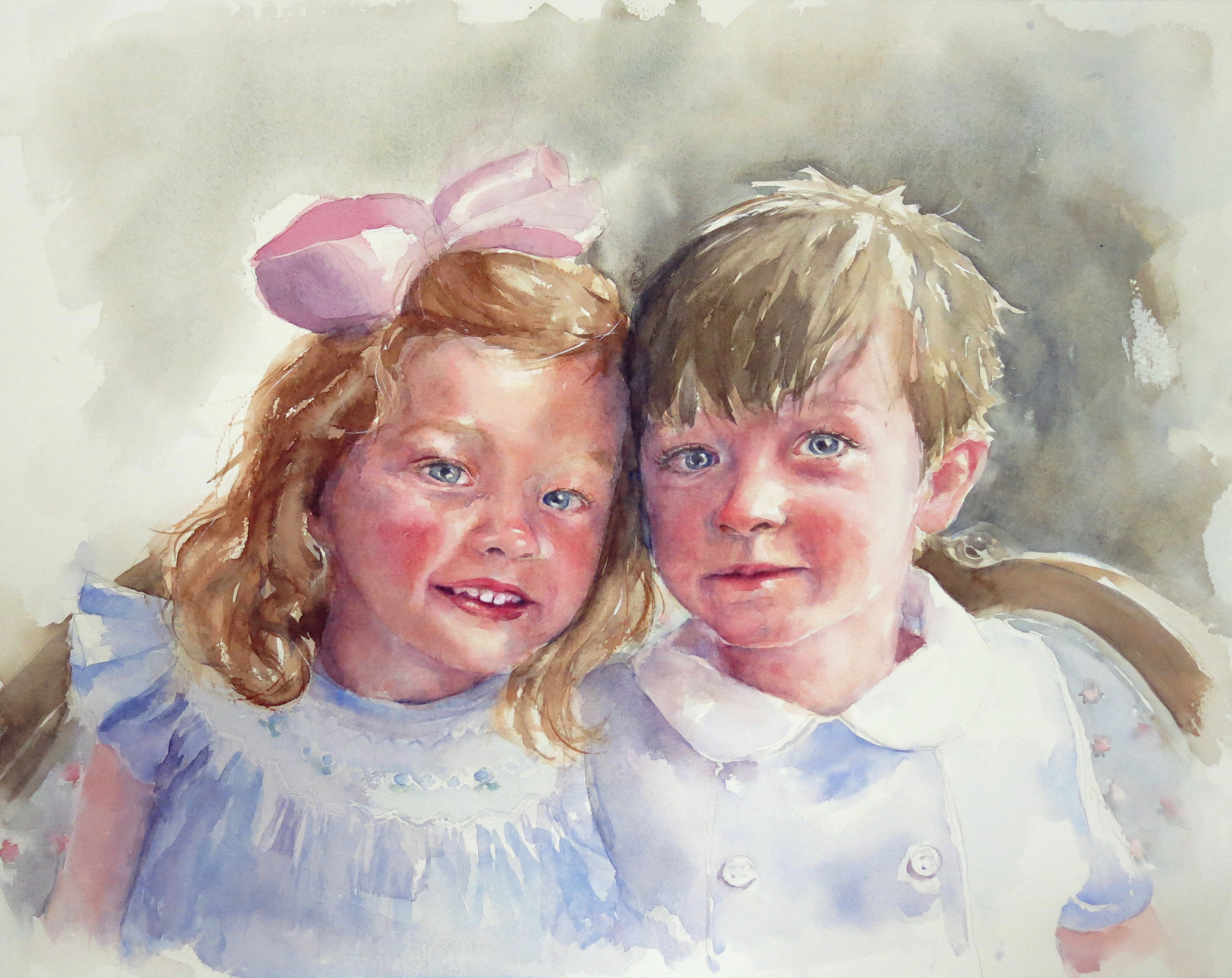   Maddox and Bates   Watercolor on paper, 19 x 15”  SOLD 