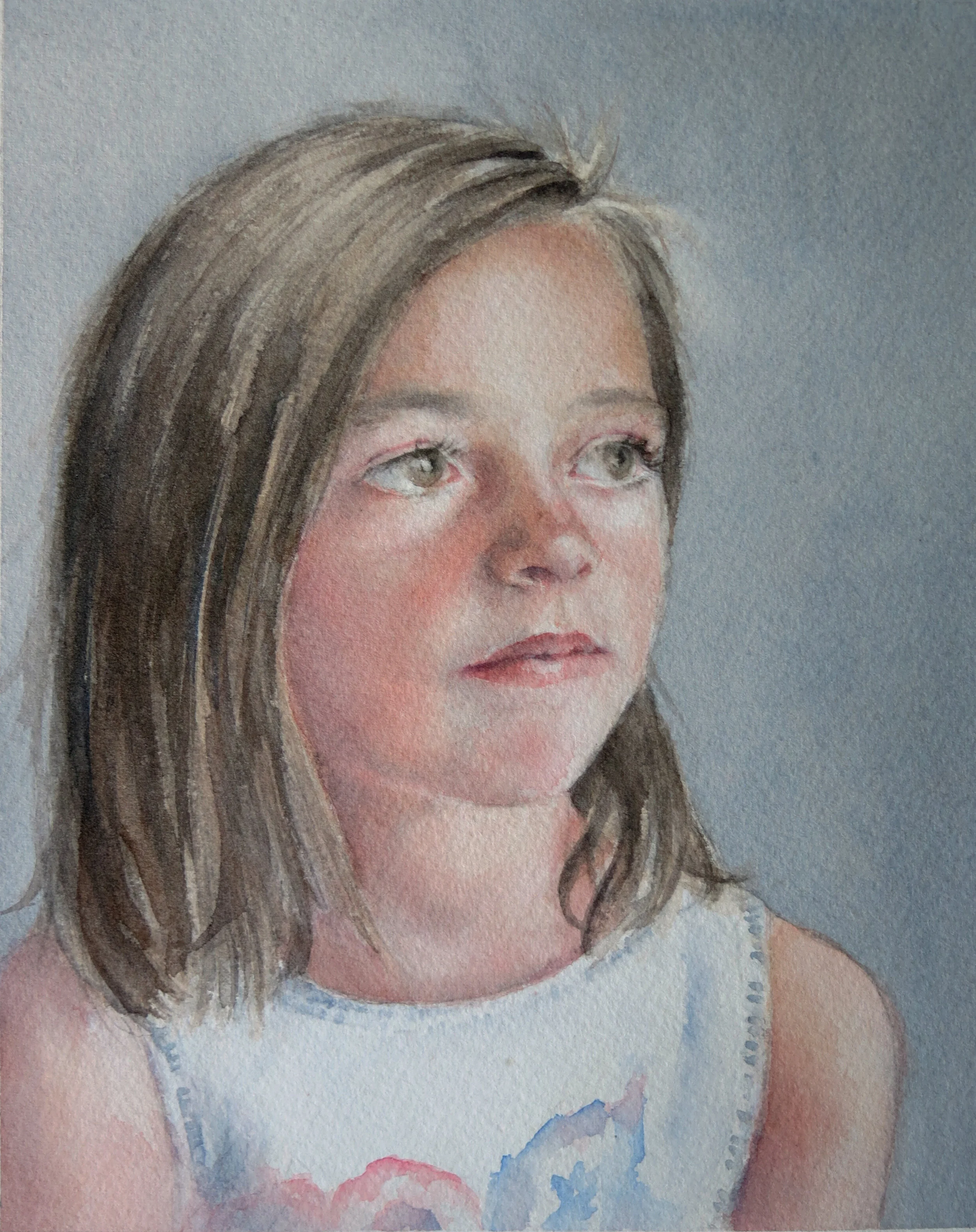 Sloane Watercolor on paper, 10 x 8” SOLD