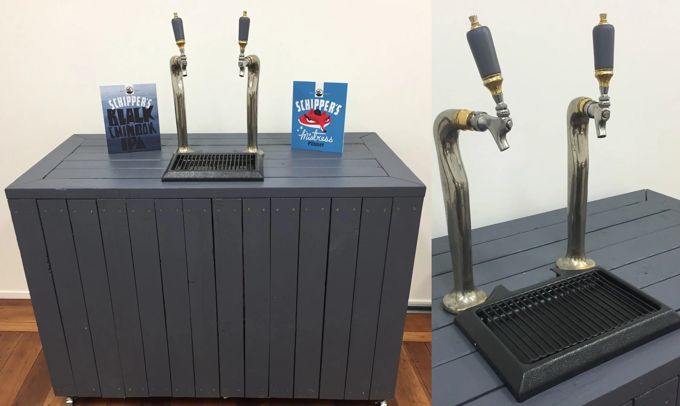 The beer tap setup which we were looking to replace