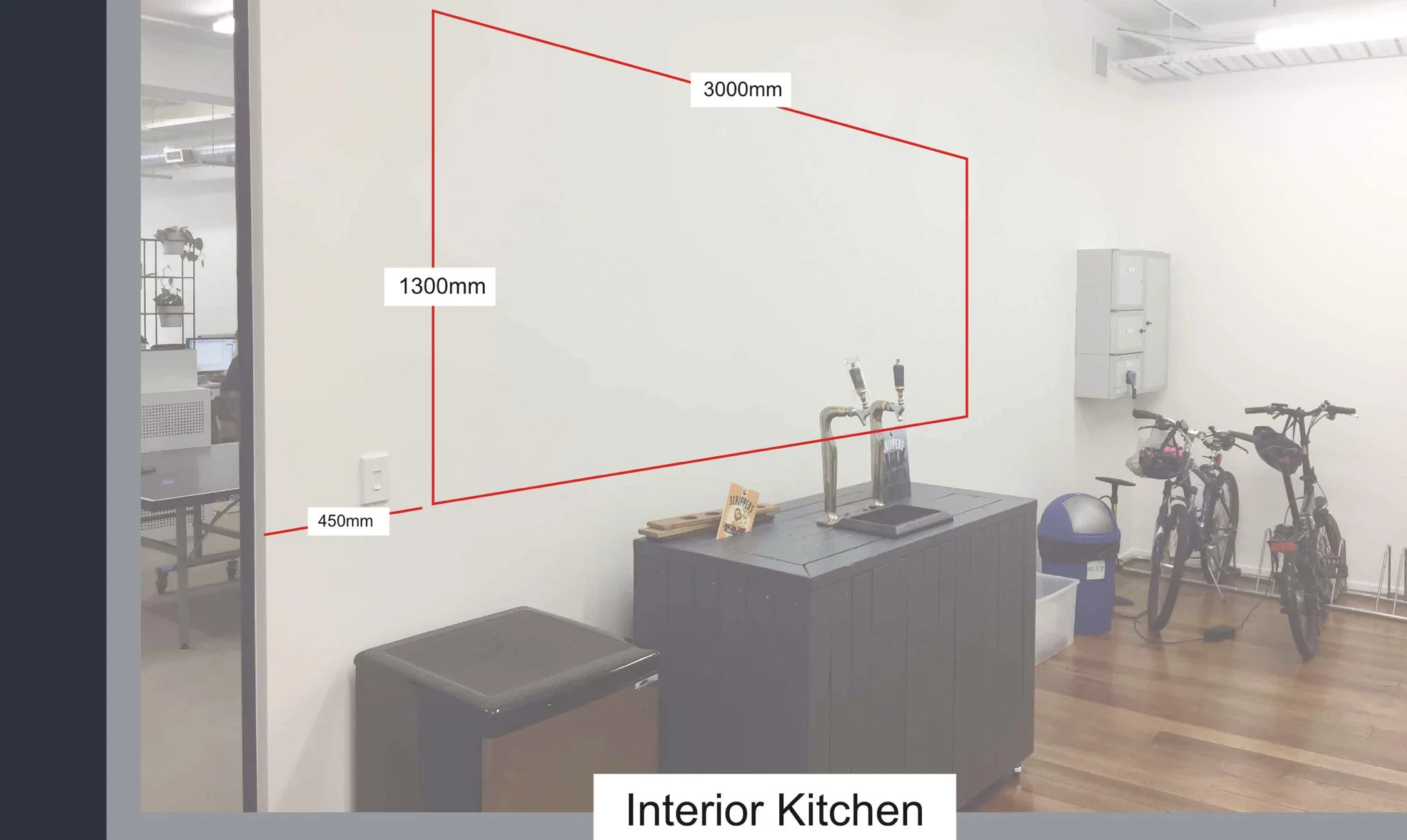 Interior kitchen measurements