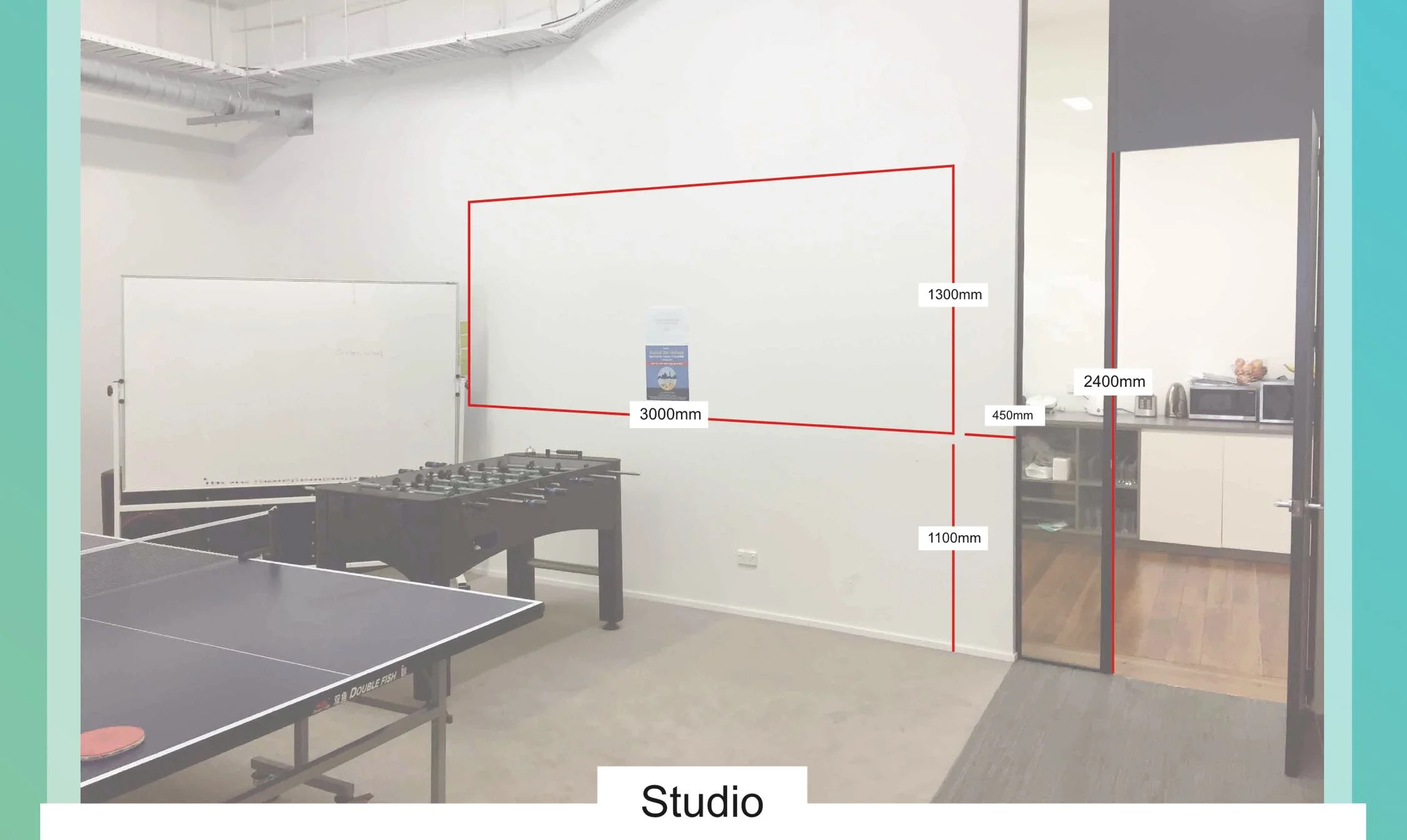 Studio measurements