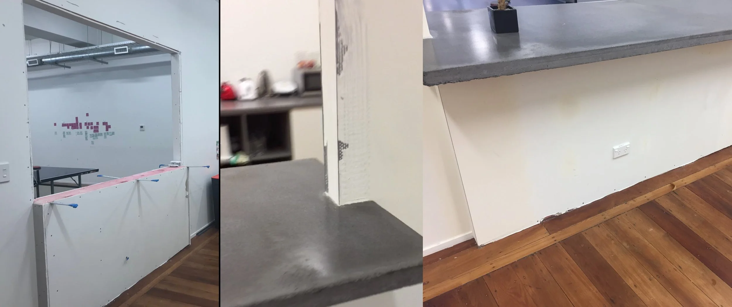 Reinforced wall and noticeable marks install marks