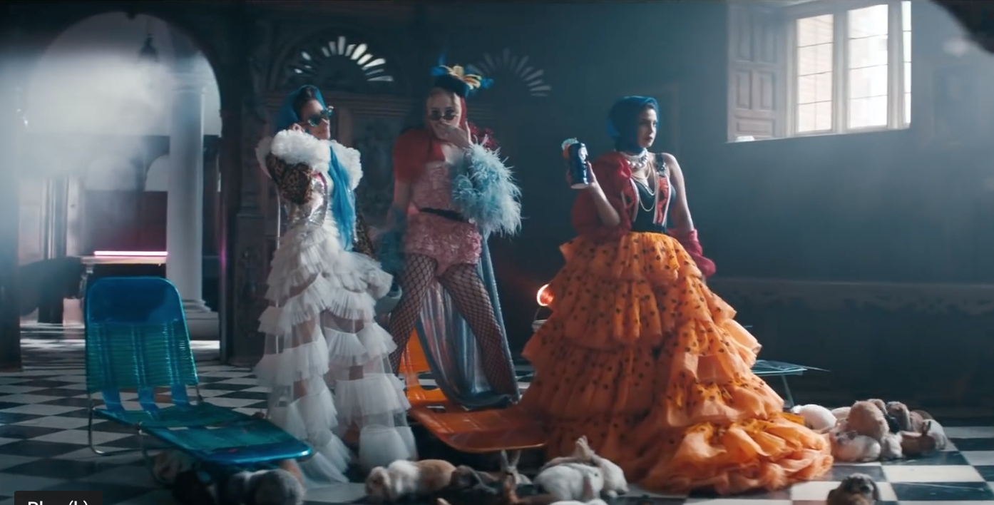 From left: Danielle Jonas, Sophie Turner, and Priyanka Chopra Jonas in the music video for “Sucker”