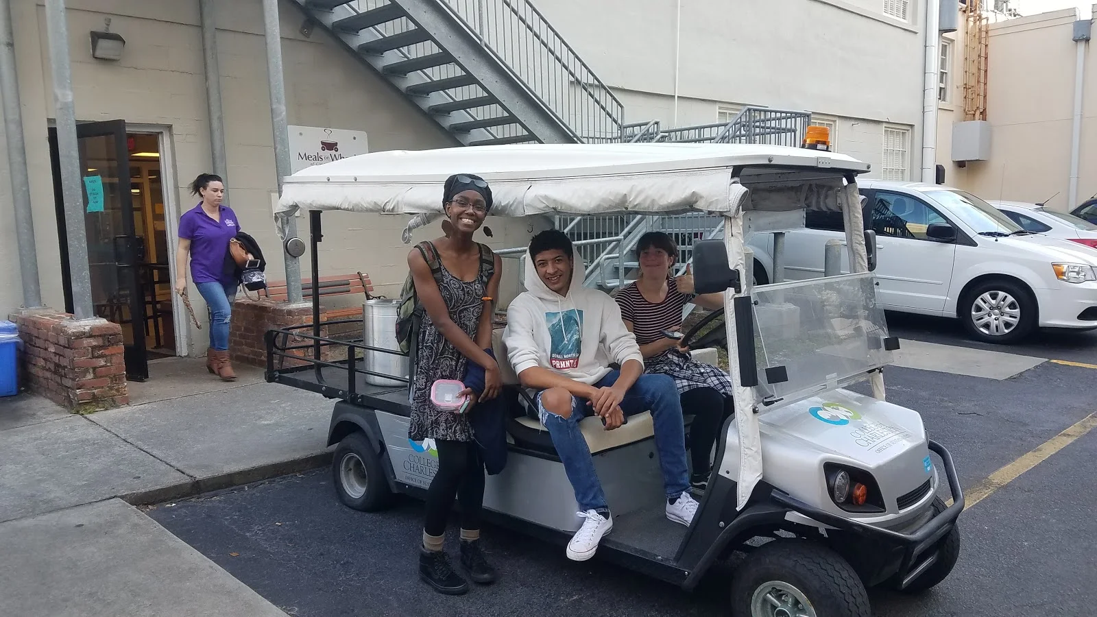 From left: Kiara Lemons, Christian Simmons, and Michelle Nannaronne at the Stone Soup Collective
