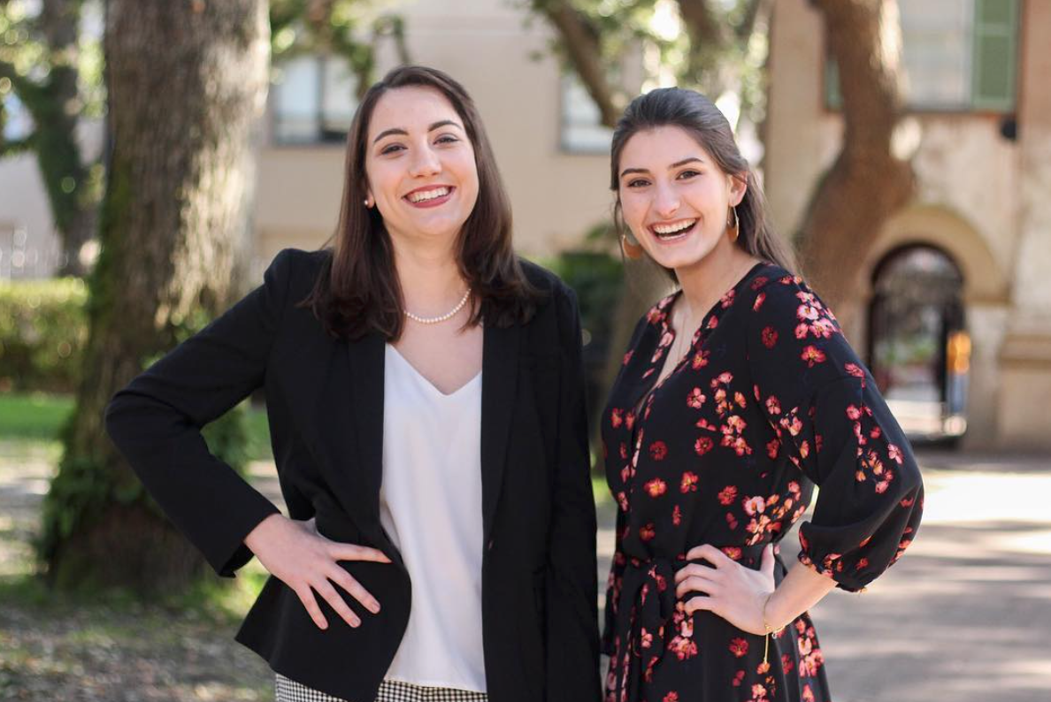 Olivia Rothstein (left) and her running mate Calista Pullin (right)