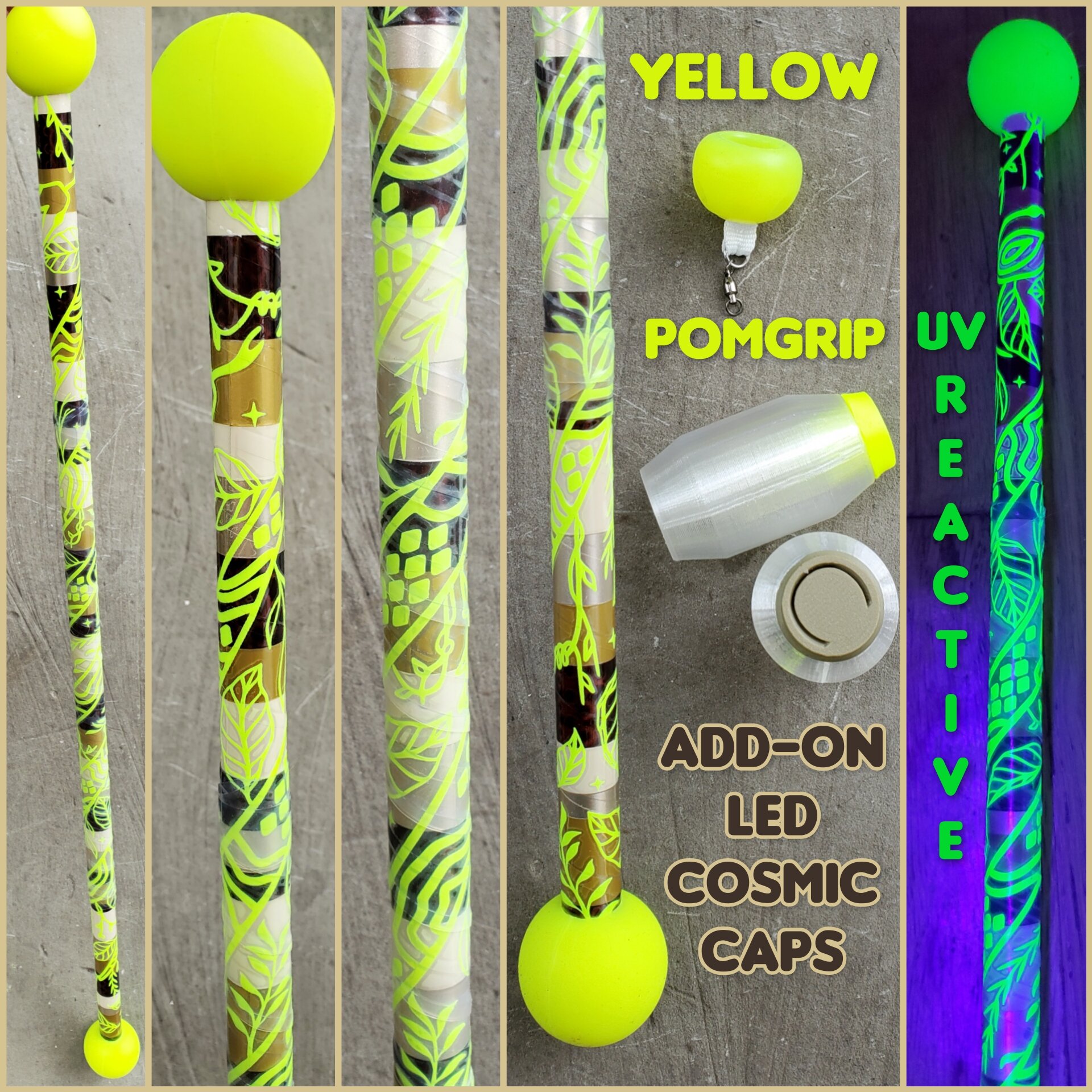 Snake Charmer - Blacklight Reactive Contact Wand