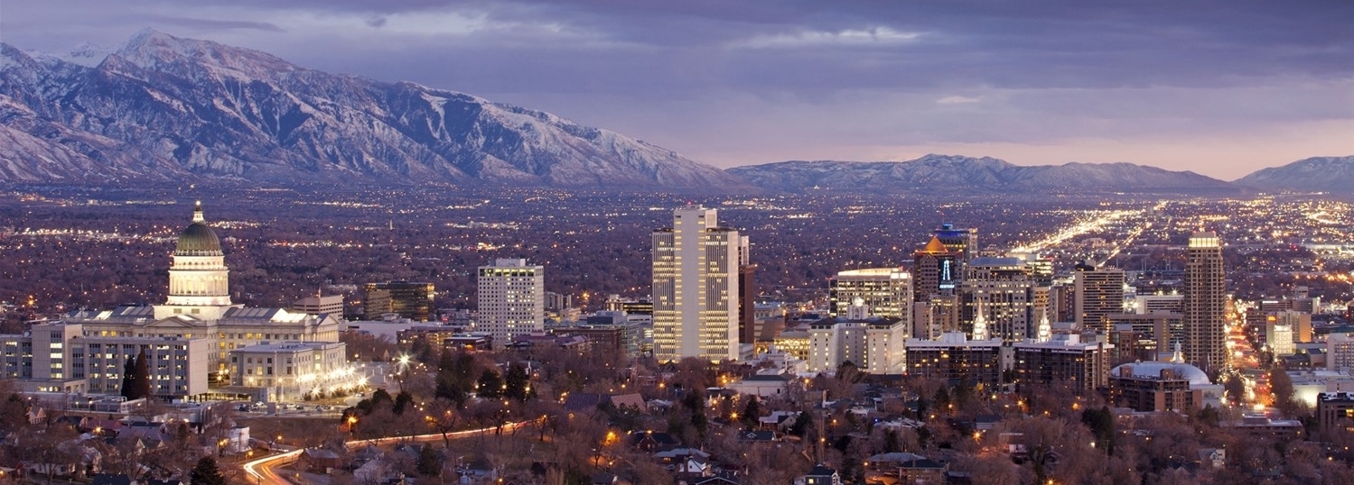 SLC lies in a basin framed by the Oquirrh Range on the west and the Wasatch Mountains on the east and north. Adam Barker | Courtesy Visit Salt Lake