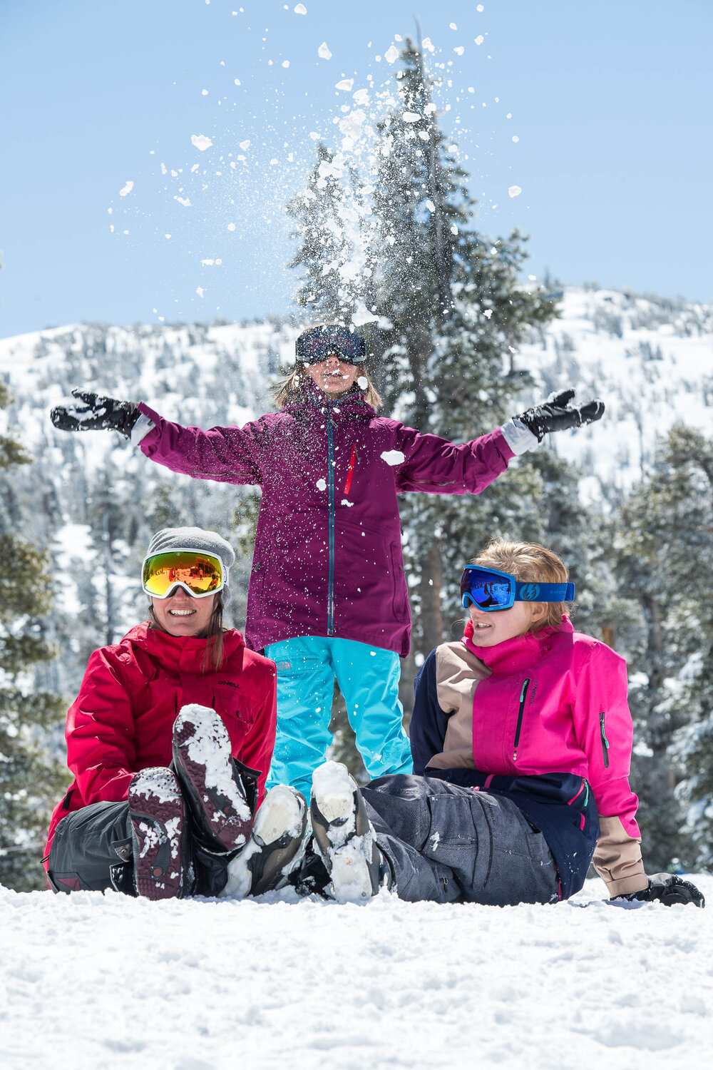  Smiles with friends at Heavenly.  Rachid Dahnoun | Courtesy Tahoe South  
