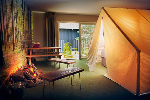  Get campy indoors at Basecamp.  Courtesy Tahoe South.   