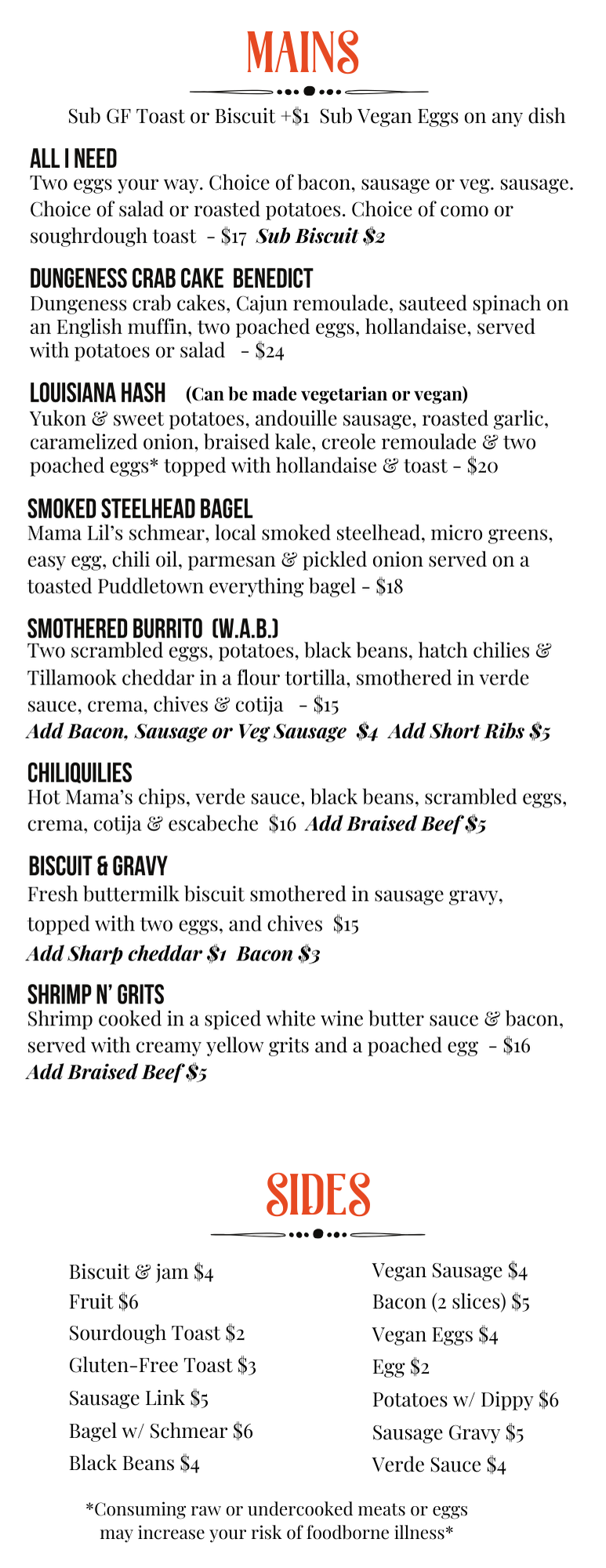My Vice Food & Spirits