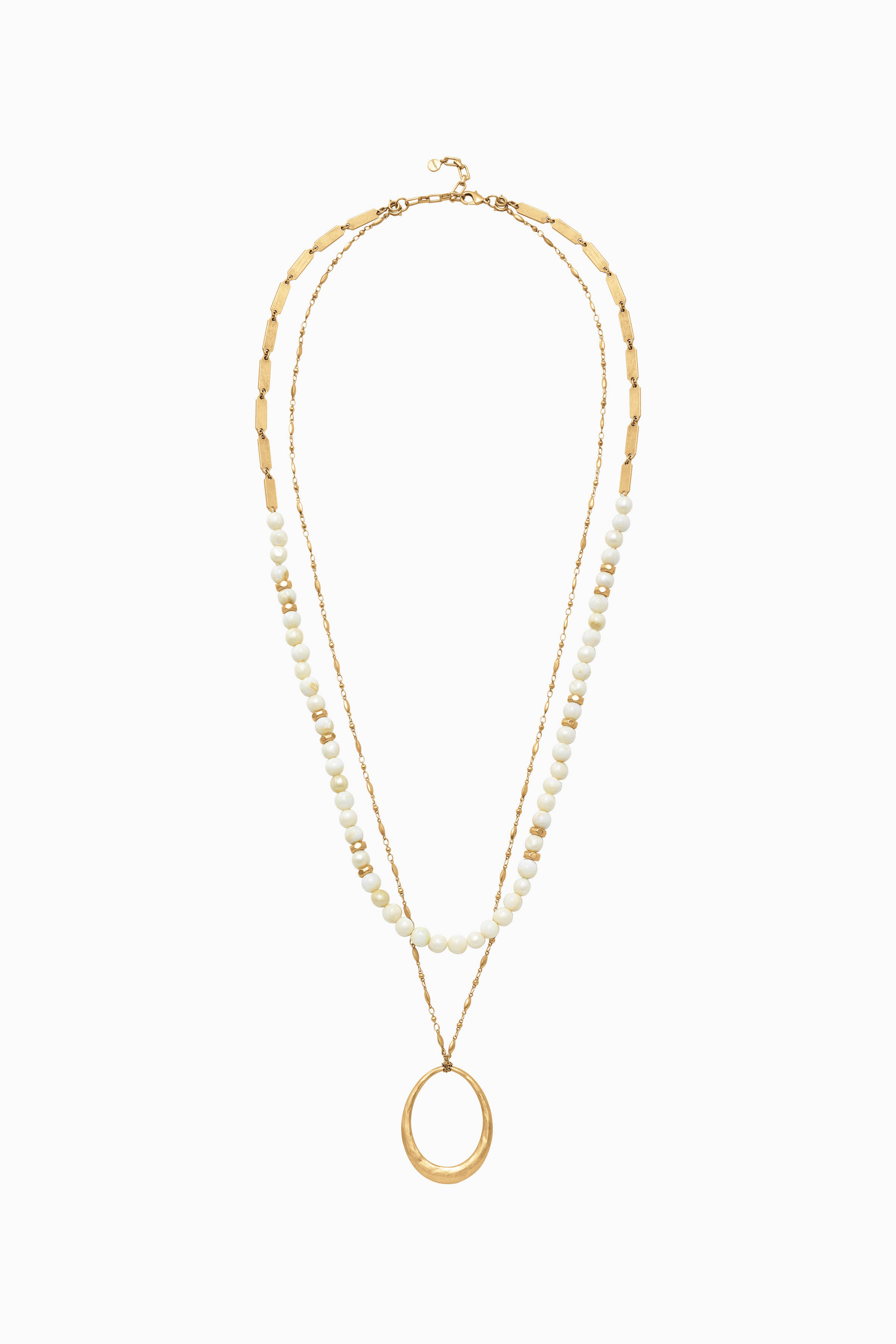 S&D Layered Necklace Clasp | Stella & Dot Silver