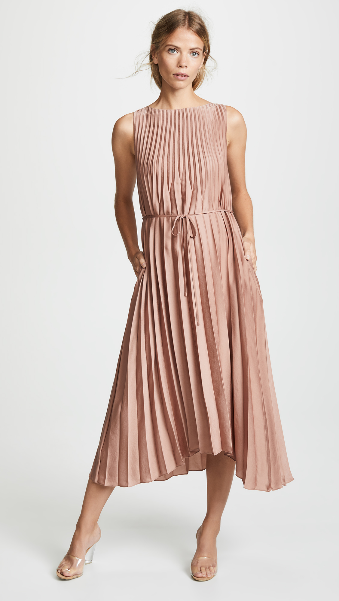 Blush Pleated