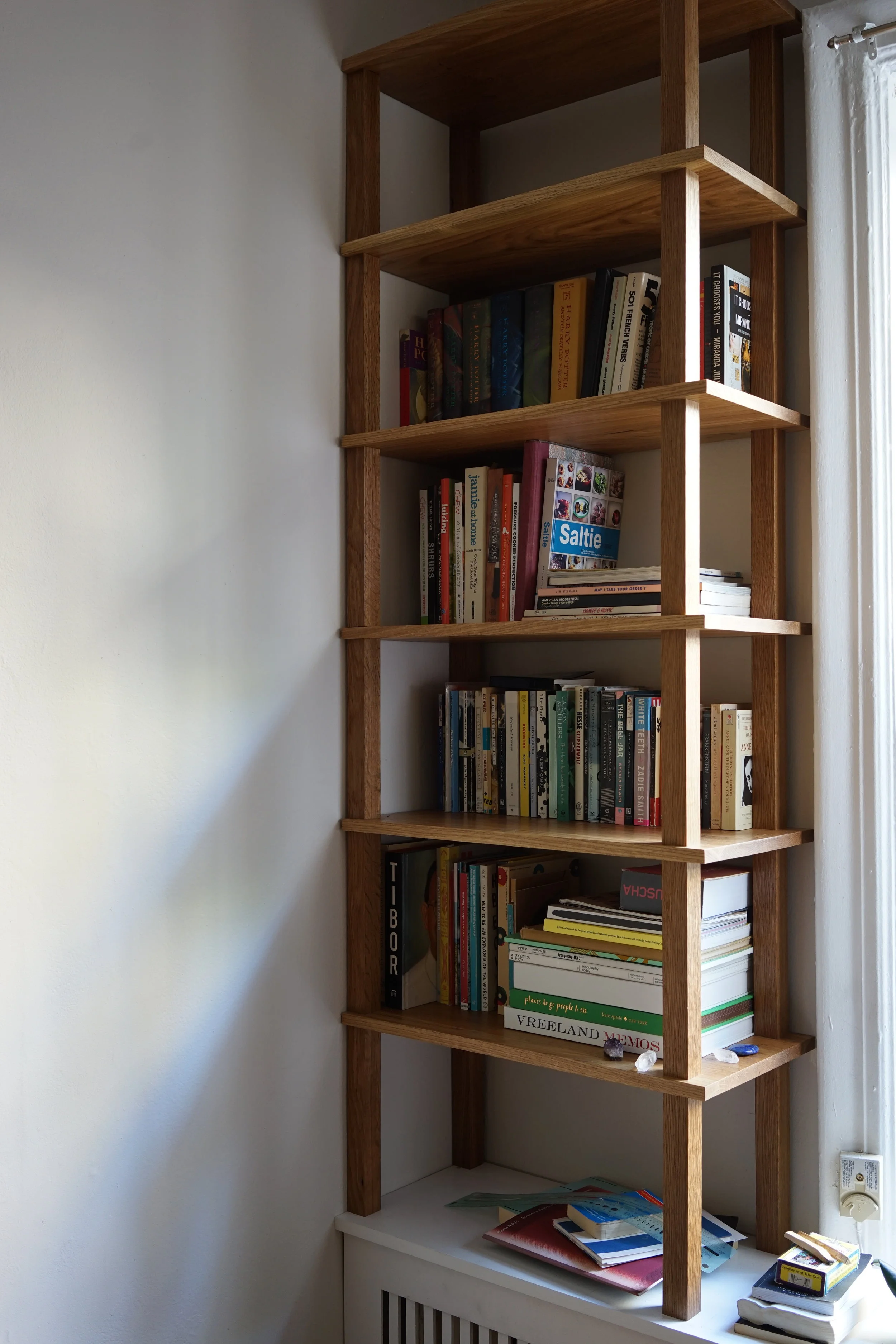  Bookcase 2    Wood:  White Oak    Finish:  Tung Oil 