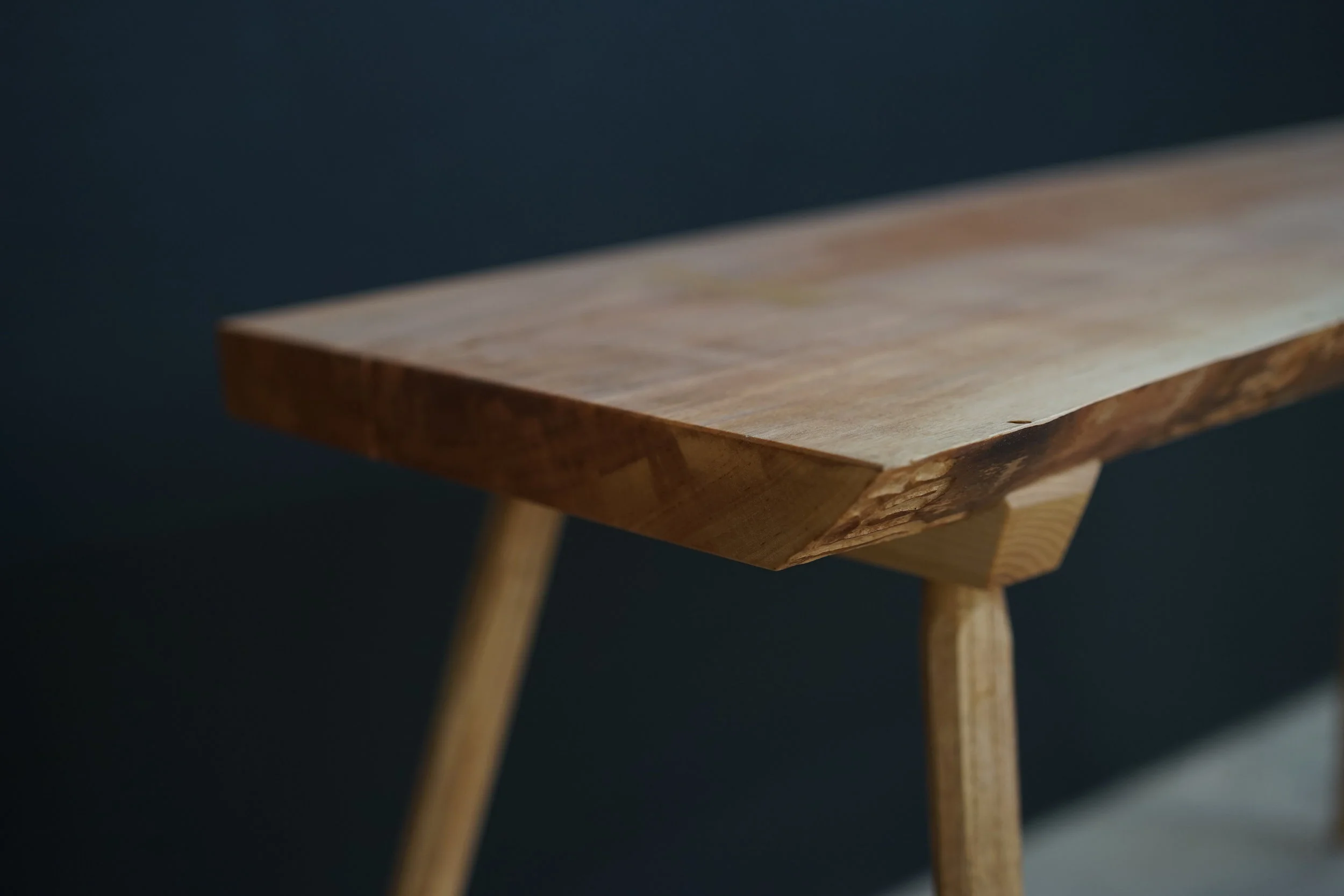Live Edge Staked Bench