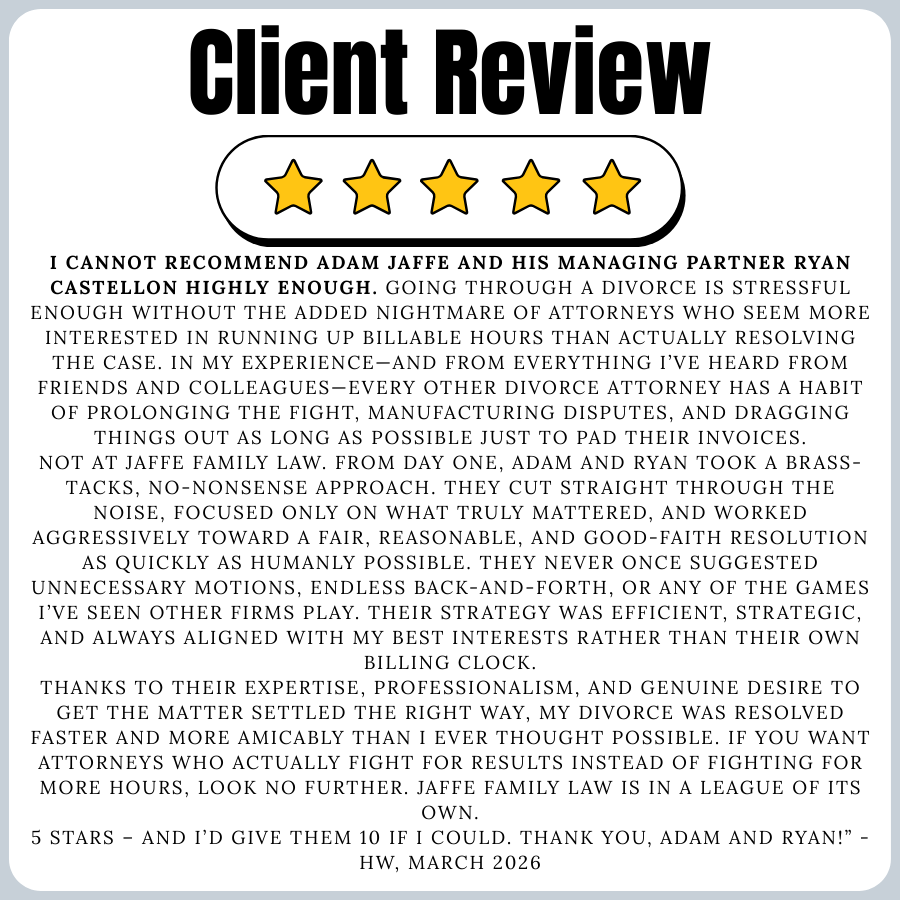 Jaffe Family Law Reviews