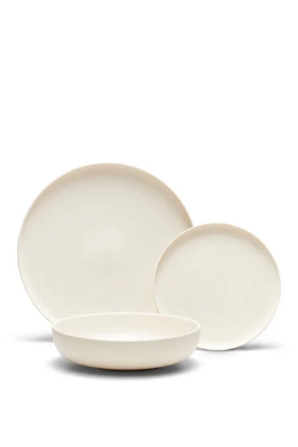 Side Serve Tableware Hire Perth Plates, Bowls, Chargers French Bisque Set
