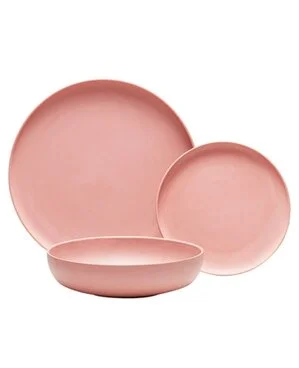 Side Serve Tableware Hire Perth Plates, Bowls, Chargers Pink Clay Set