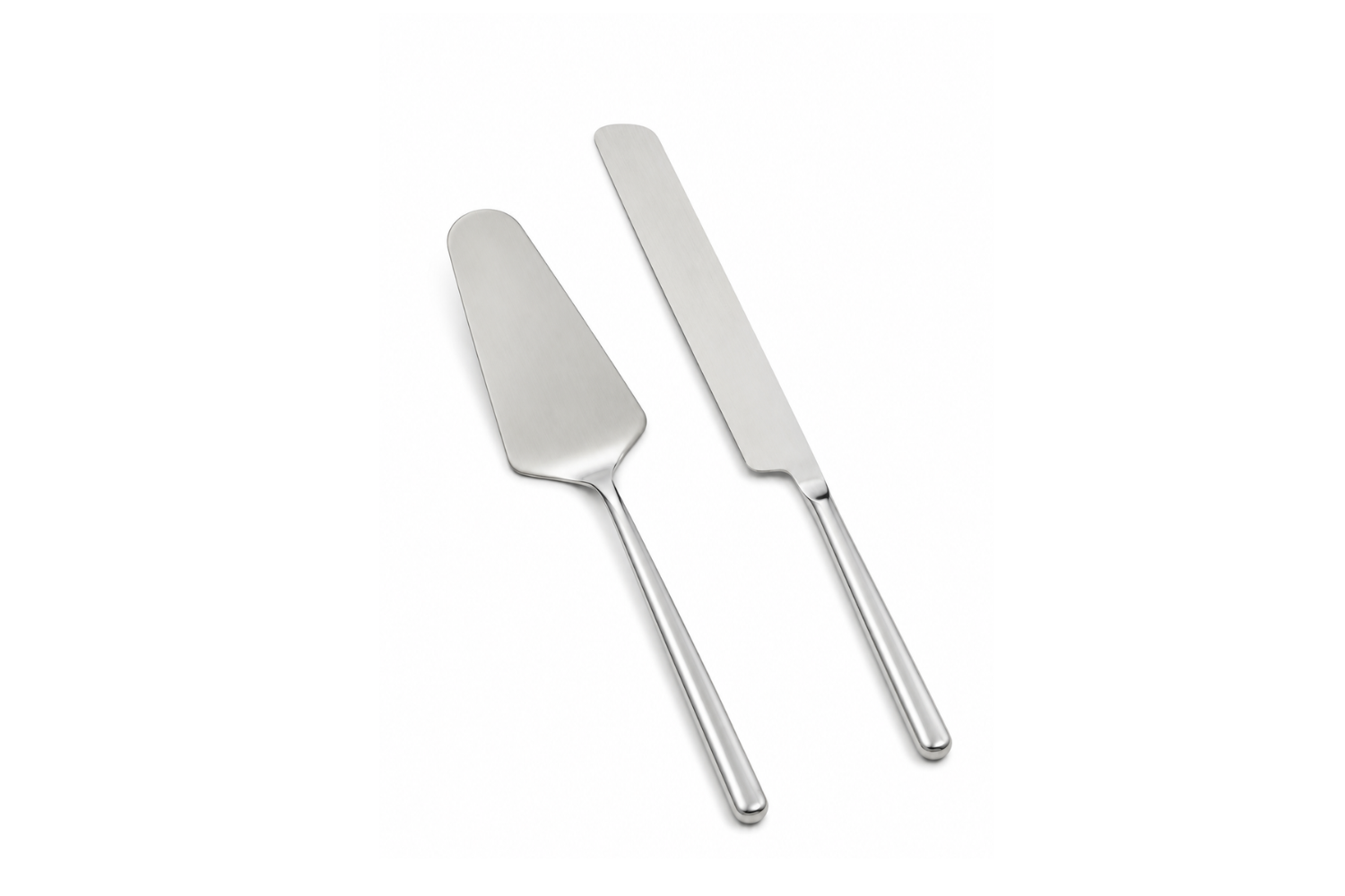 Silver Cake Knife & Server Set