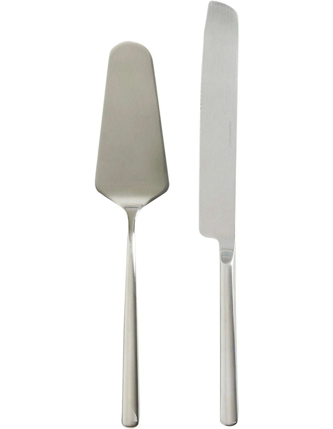 Silver Cake Knife & Server Set