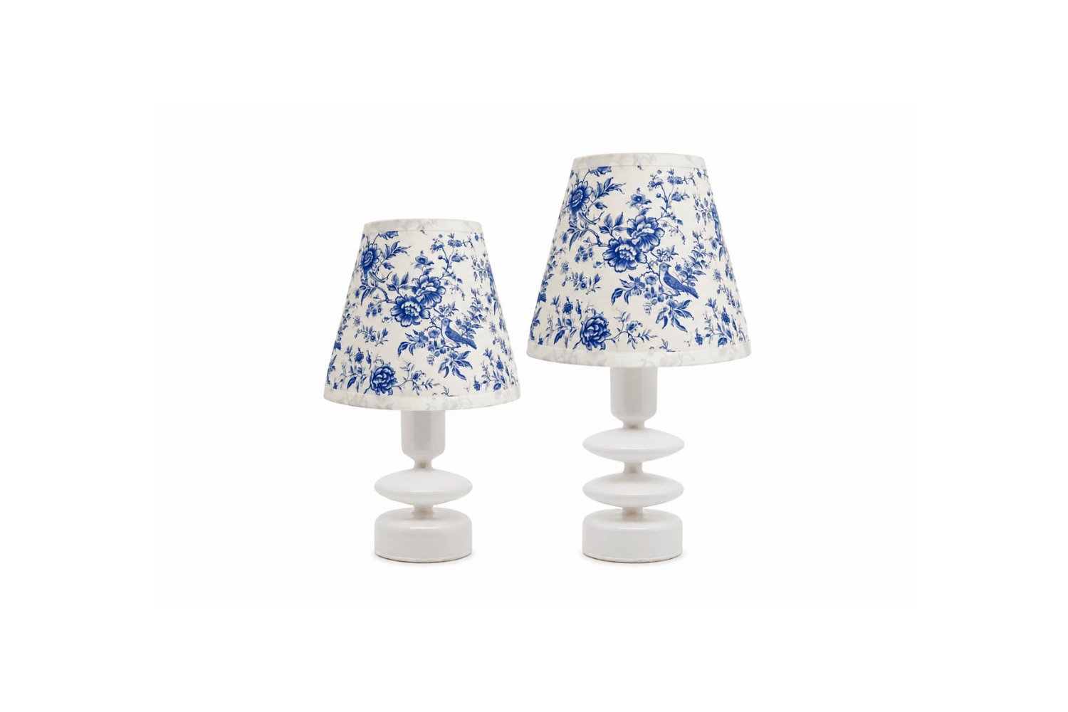 Sideserve Blue Floral lamb Shade on lamp.png