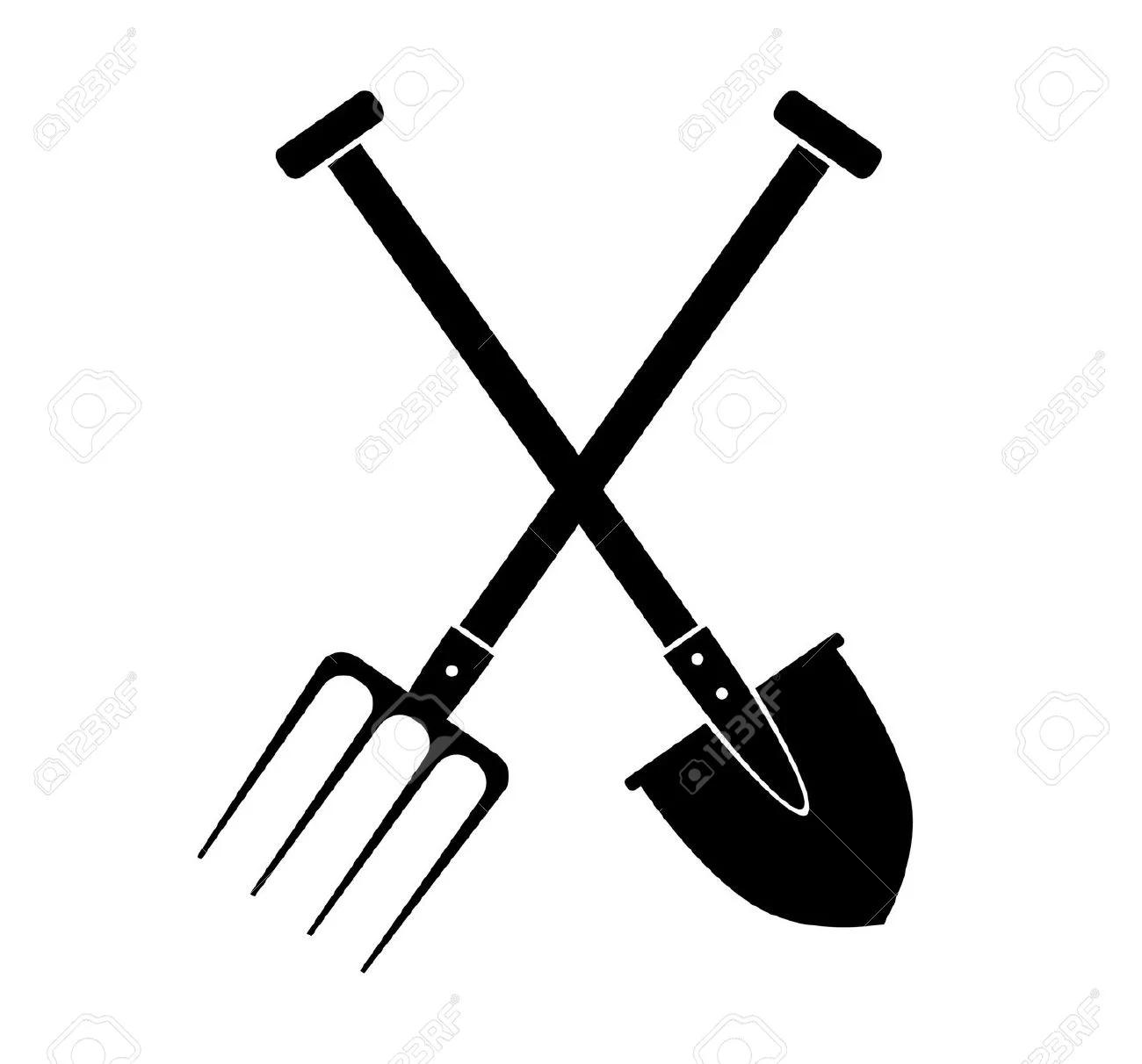 16326544-Spade-and-pitchfork-on-white-background-Stock-Vector-shovel.jpg