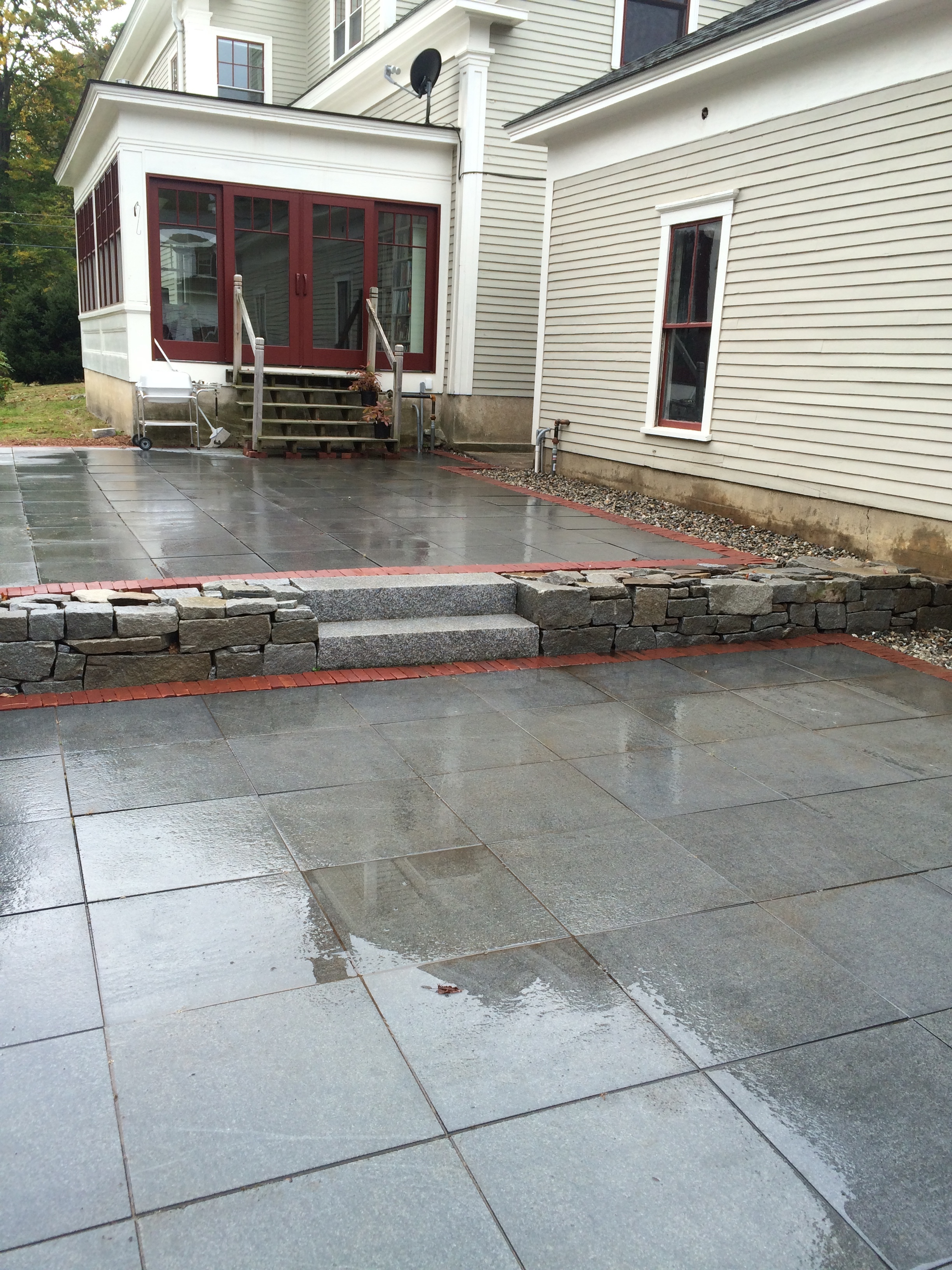 Using multi level areas to create depth.
