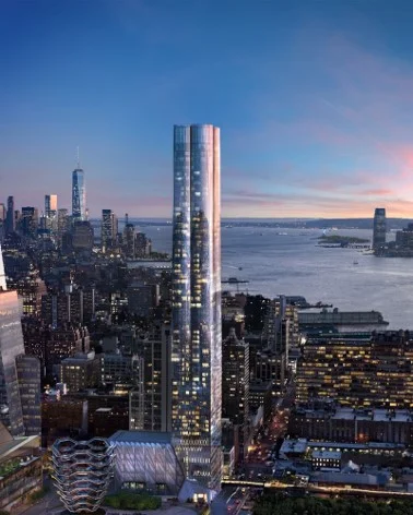Introducing the first residences at Hudson Yards, offering a distinctive living experience – tailored design with five residence types and two design palettes, unparalleled amenities, a gracious lobby located directly on the Public Square and Gardens and breathtaking Hudson River views – all just moments from the creative energy of West Chelsea. Designed by Diller Scofidio + Renfro in collaboration with Rockwell Group, Fifteen Hudson Yards ’ 88-story tower features an elegant silhouette, formed by four graceful arcs of glass, located on the High Line and adjacent to The Shed – New York’s forthcoming center for artistic invention. 2 bed starts at $3.875M 3 bed starts at $6.43M 4 bed starts at $11.88M